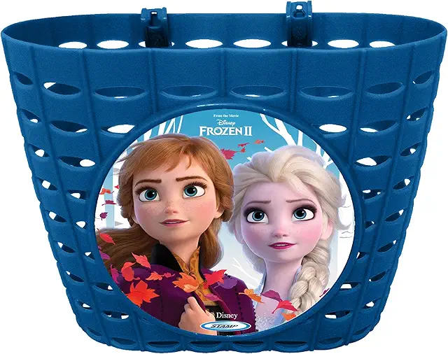 Disney Frozen II Anna Elsa Basket - Universal Bike Handlebar Mount, Blue