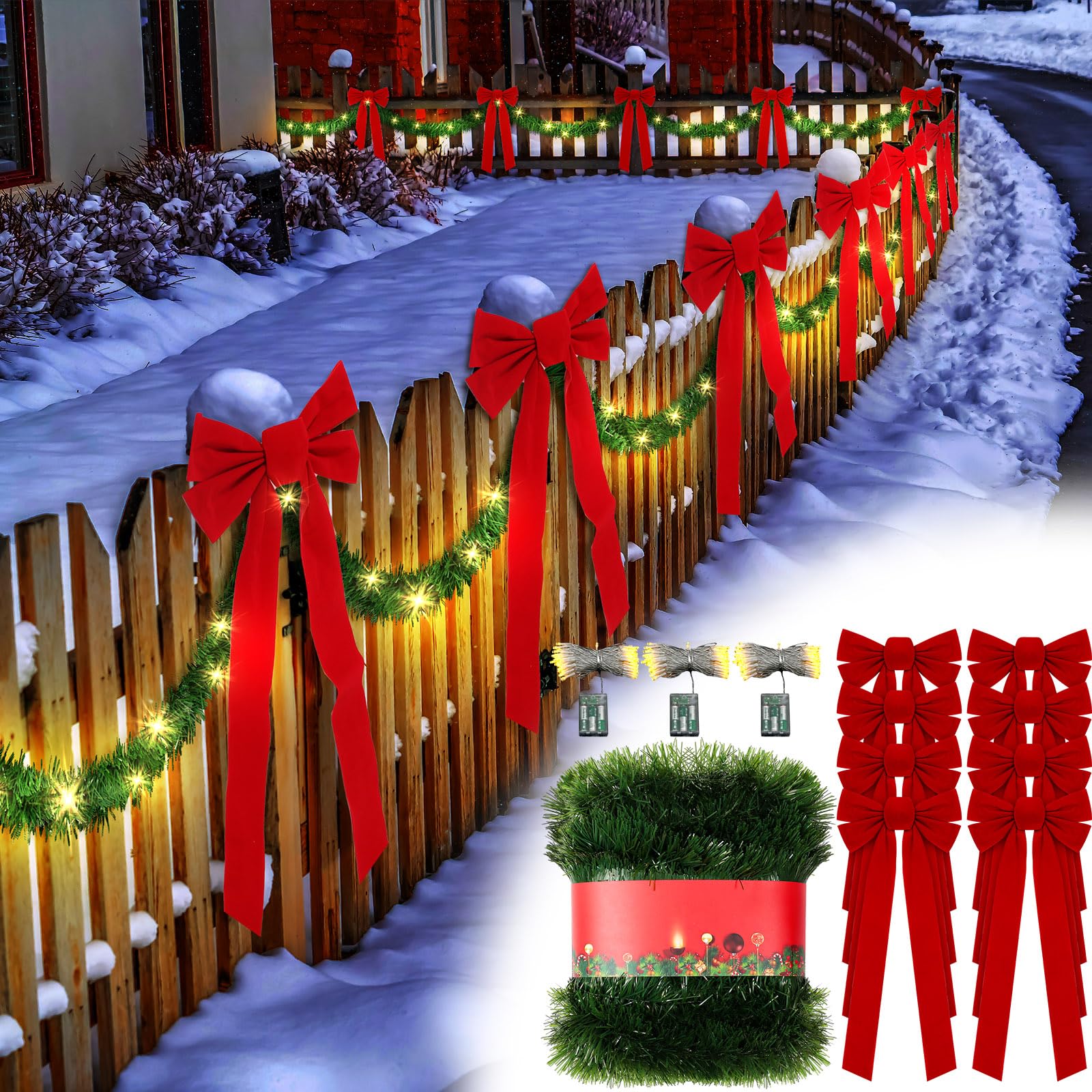 クリスマスガーランド　50㎝ Amazon.co.jp: Riceshoot 50フィート クリスマスガーランド ライトと