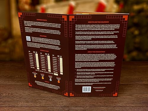 Miniatura 5 de Calendario de Adviento para amantes de crucigramas  Volumen 1  24 rompecabezas de cuenta regresiva de Navidad para adultos y personas mayores,