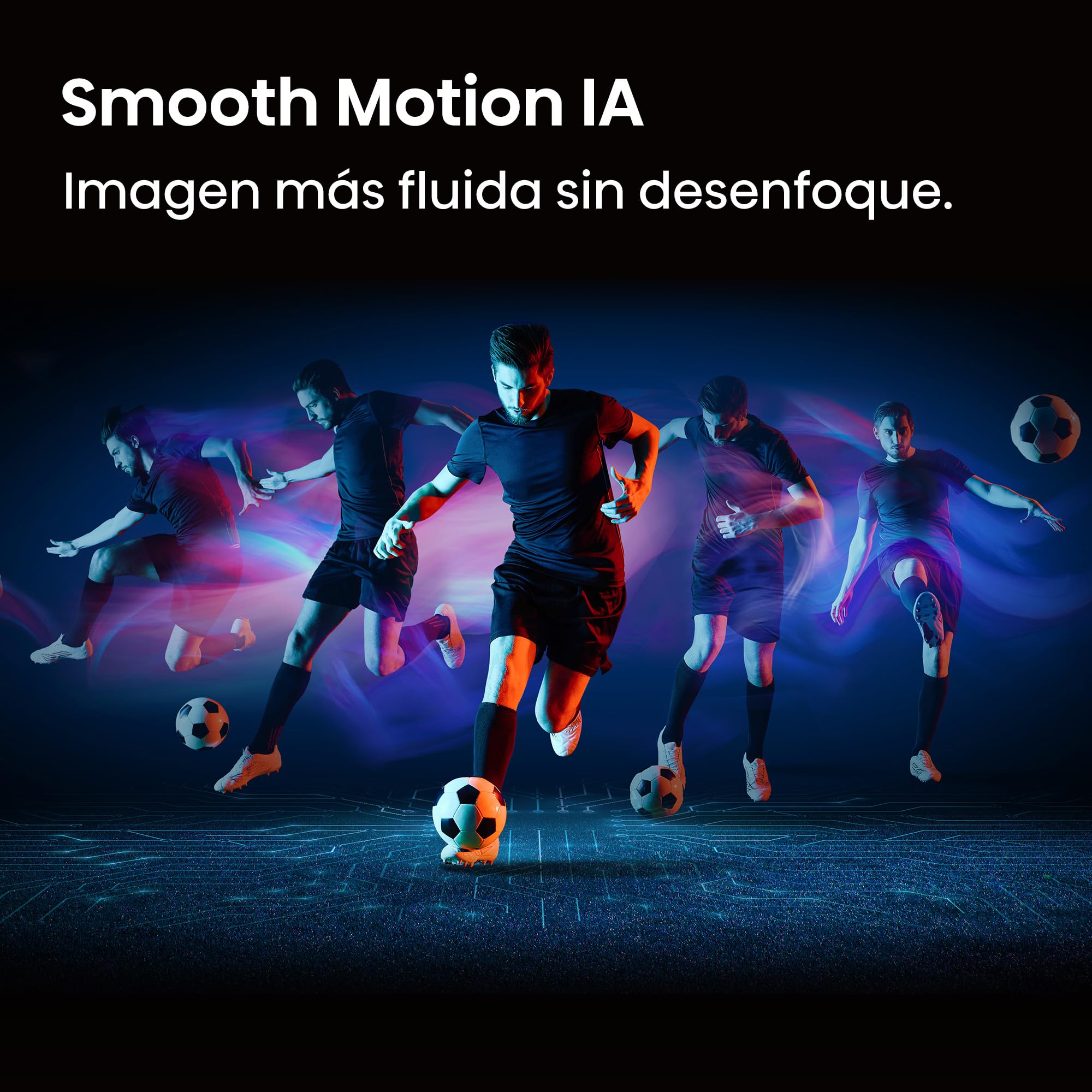 Hisense 43E7Q Pro - QLED Smart TV 43 Pulgadas, Modo Juego 144 Hz Nativos, Hi-QLED Color, Dolby Vison.Atmos, Imágenes IA, Smooth Motion IA, AMD FreeSync Premium Pro, HDR10+Gaming