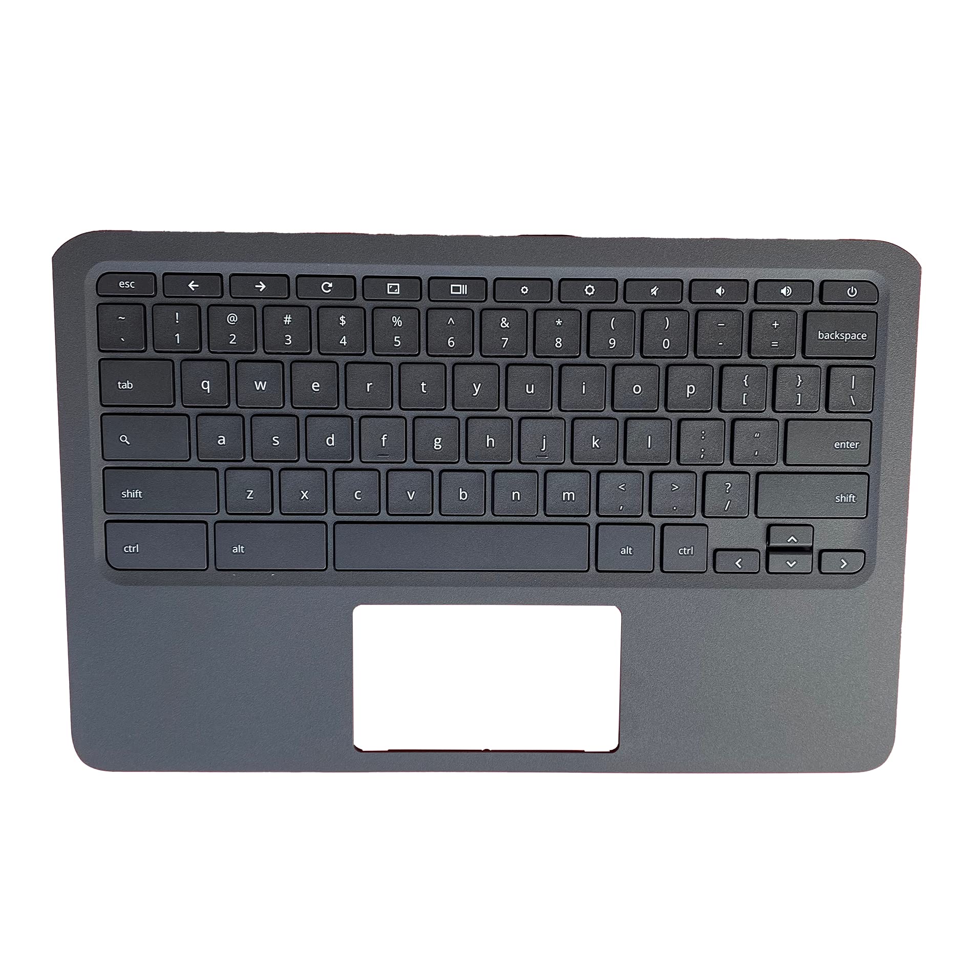 New Genuine Replacement for HP CHROMEBOOK 11A-NB0013DX 11A-NB0047NR NB Laptop Upper Case Palmrest Keyboard Assembly Part L99855-001,Black,11.6 inch