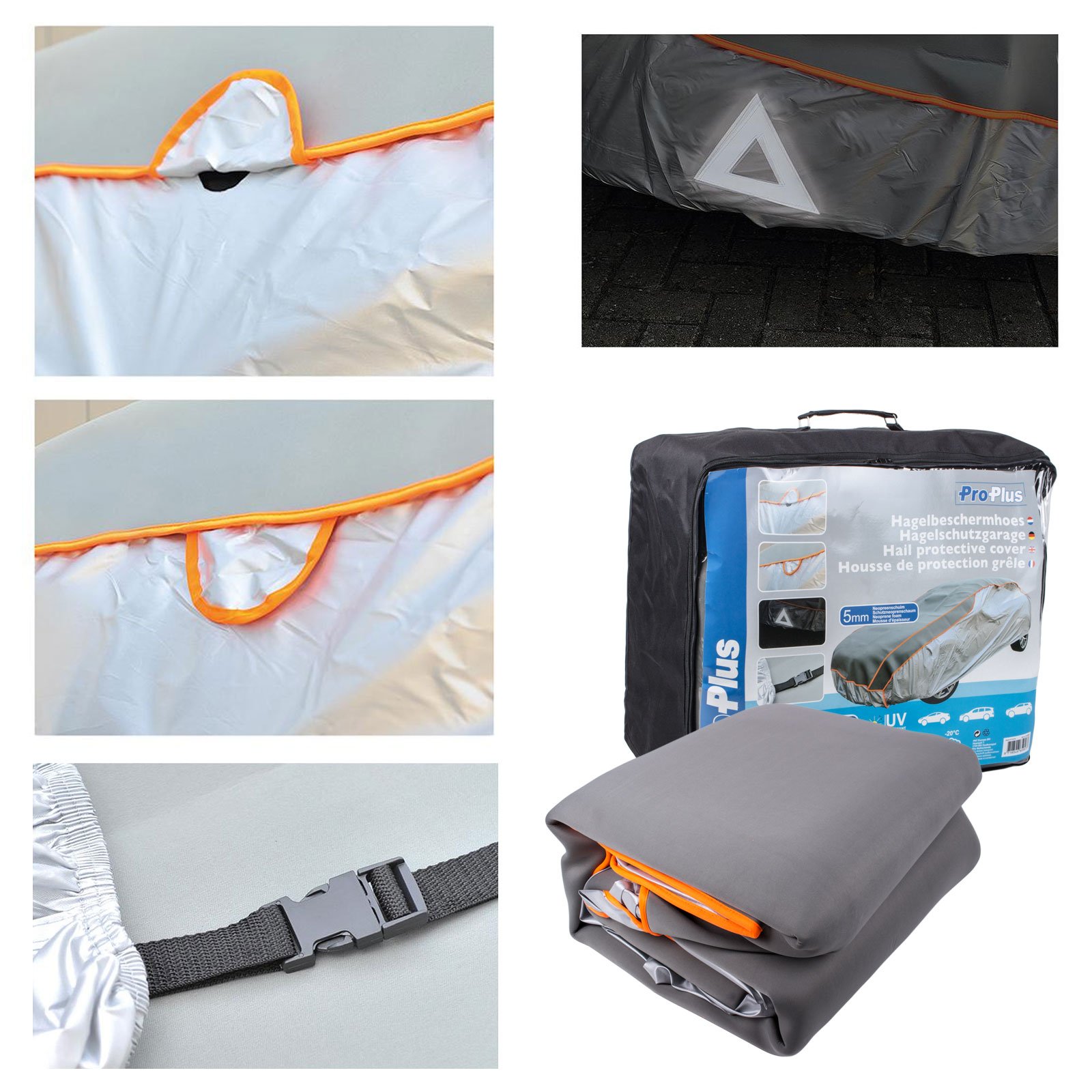 granizo – Garage XXL para exterior Clase & SUV Invierno Adecuado 570 x 178 x 119 cm – Plata con goma + Gratis Aparcamiento Q7, 7, X5, X6, Range Rover, G, GLE, ML, Navara, Patrol