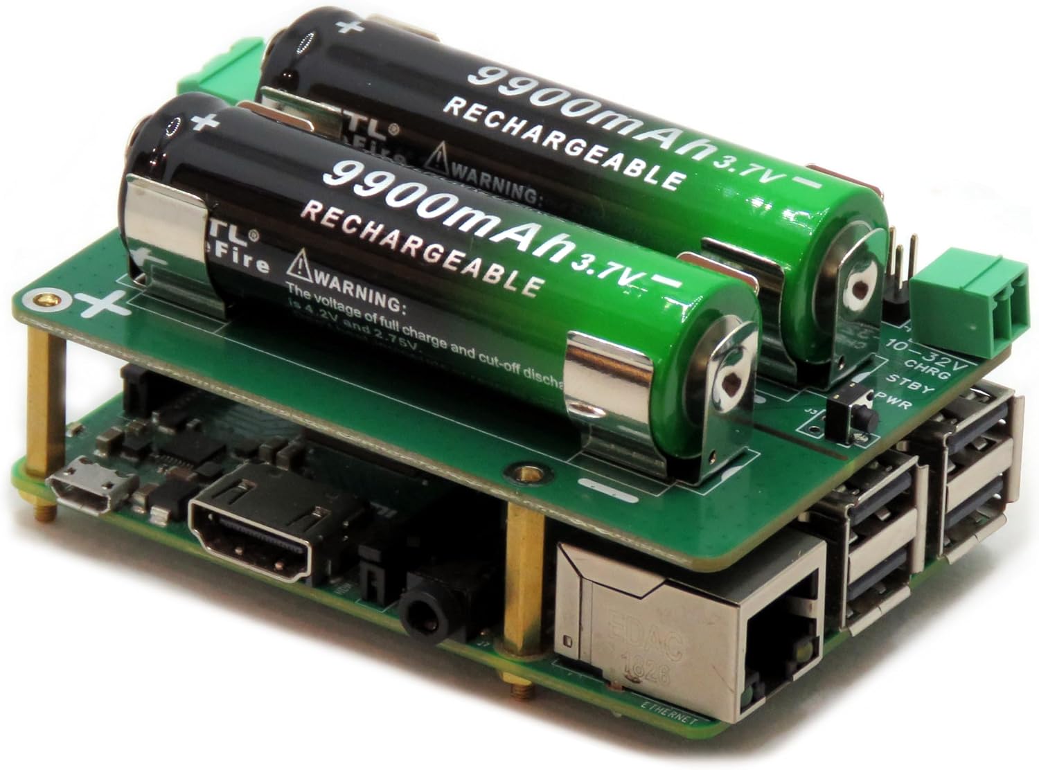 Super Watchdog UPS with Battery Backup for Raspberry Pi - Battery not Included