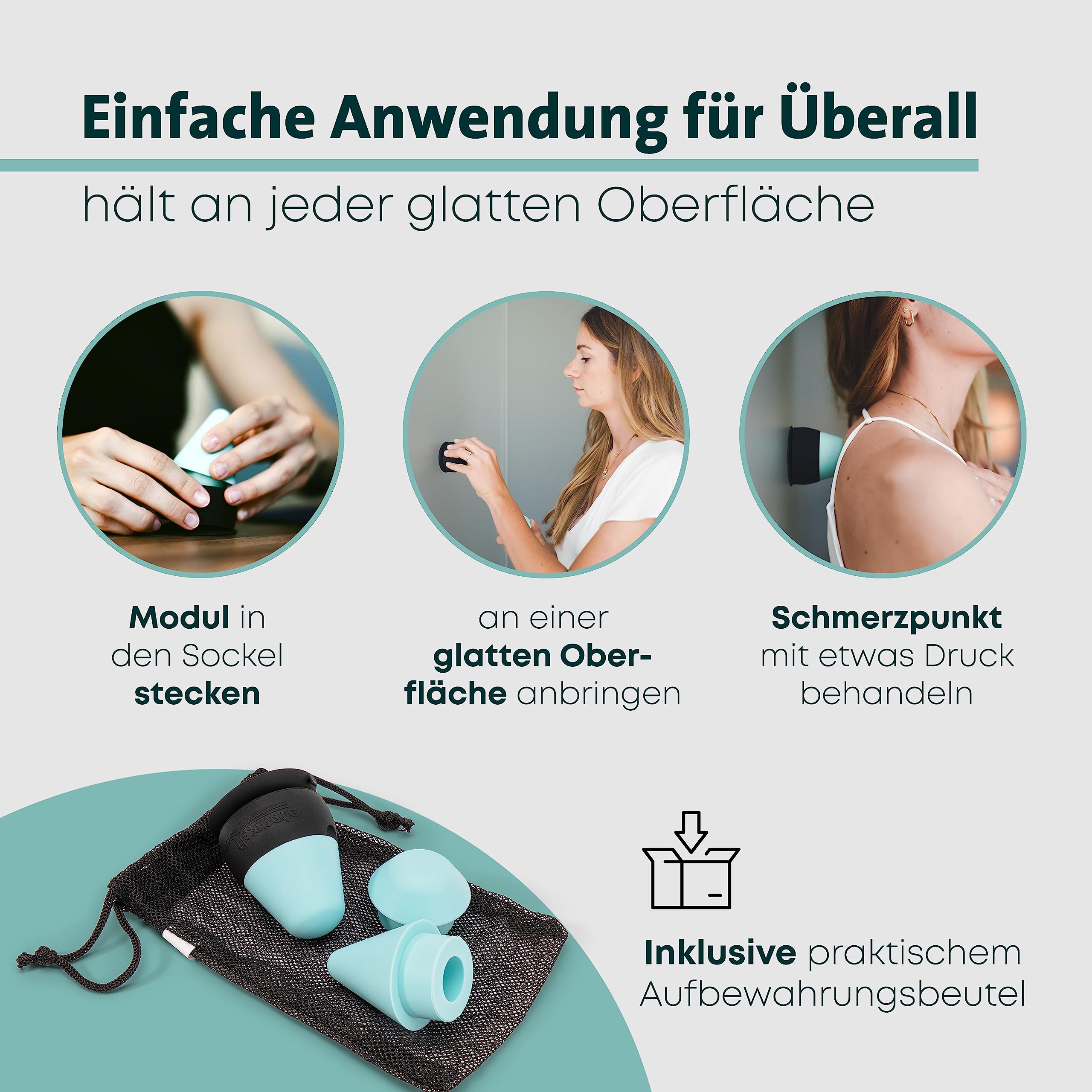 Quick Trigger - Triggerpunkt Drücker bei Verspannungen, Muskelschmerzen, Massagegerät, Trigger Tool zur Selbstmassage