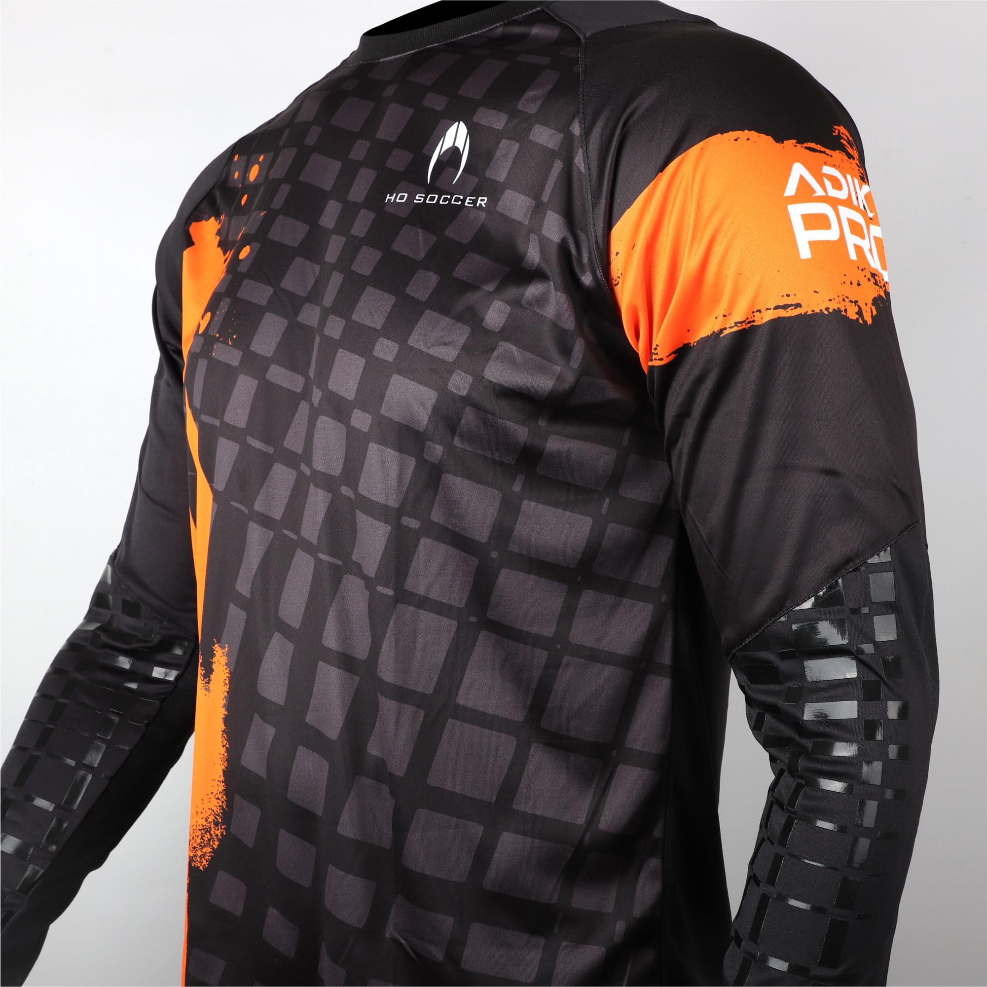 HO Soccer Jersey Adikt Pro Orange Blast - Camiseta de Portero Manga Larga con Acolchado - Facilita el Control del Balón