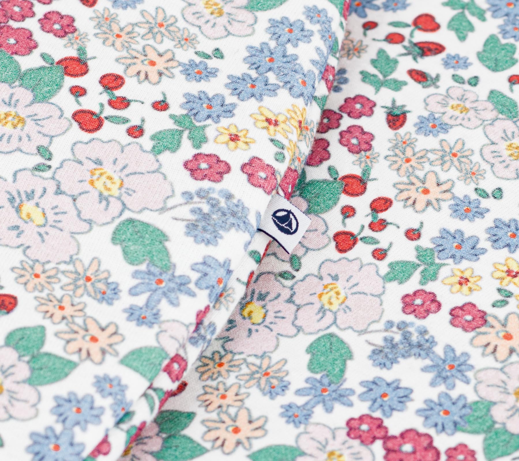 Petit Bateau Gigoteuse Bébé en Coton Imprimé à Fleurs Tog 2, T0 Taille 0 (Nai/6Mois), Marshmallow/Multico