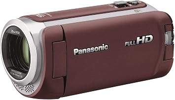 Panasonic HD Camcorder, 64GB, Wipe Shooting, High Magnification 90x Zoom, Brown HC-W590M-T