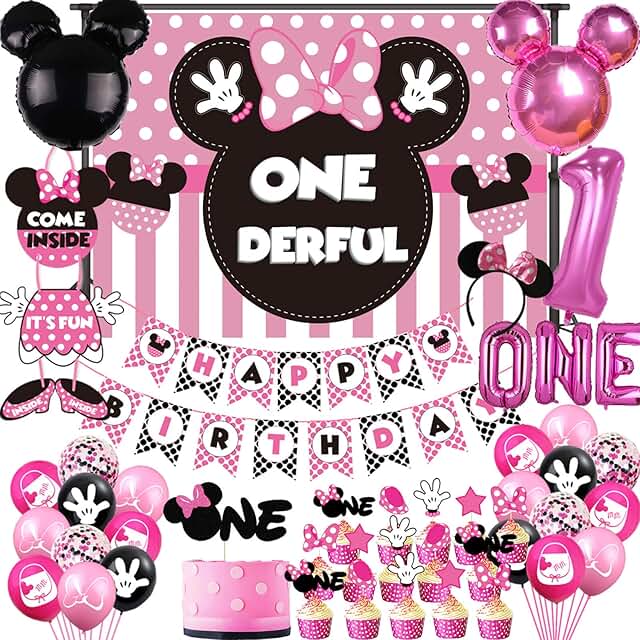 Amazon.com: minnie mouse party supplies 1st birthday