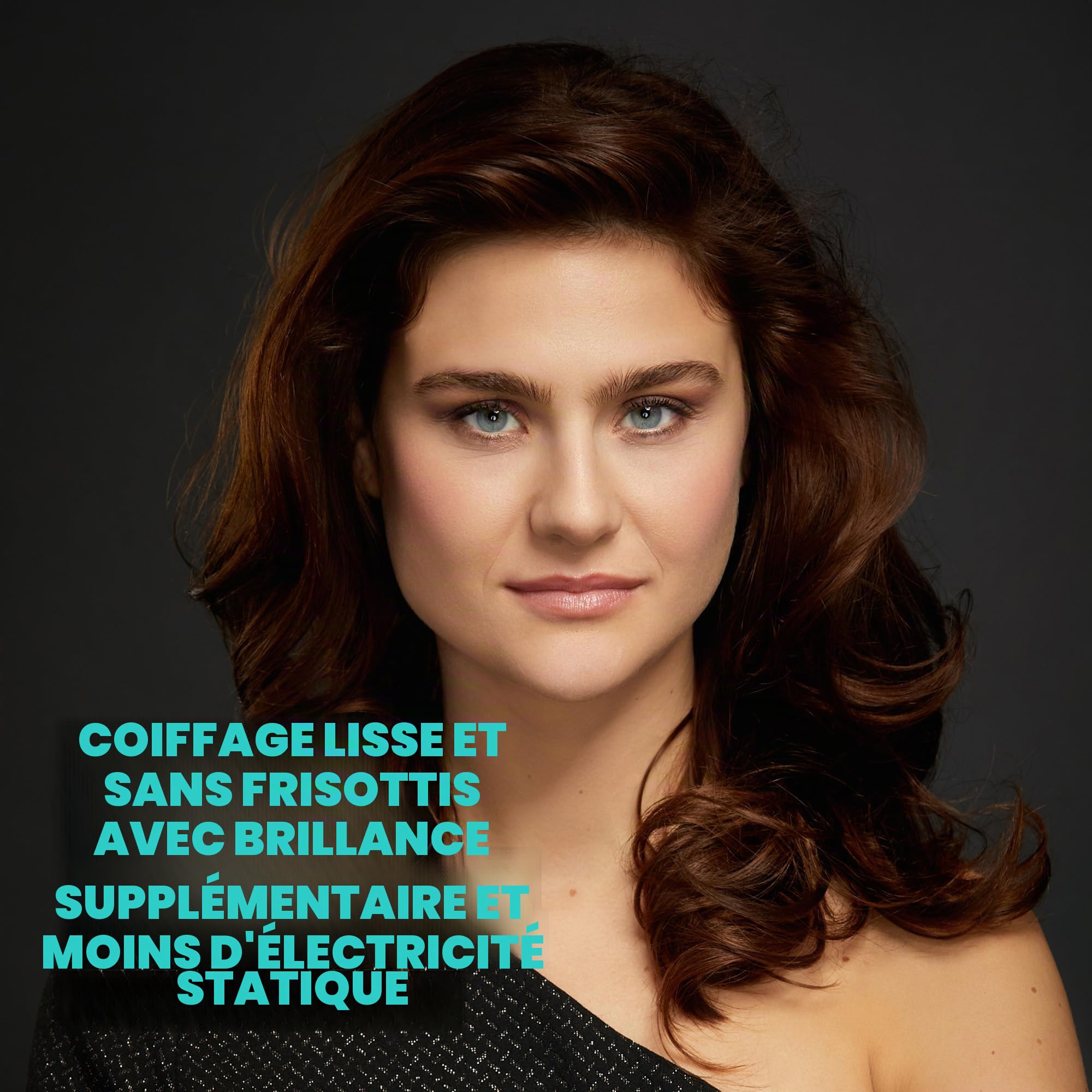 REVAMP Progloss 3800 Sèche-Cheveux Quadri-Ionique| Léger avec Embout Concentrateur et Volumateur | Pour lisser ou boucler |Infusé D’Huiles pour Des Cheveux Brillants et Soyeux | Noir/Bleu