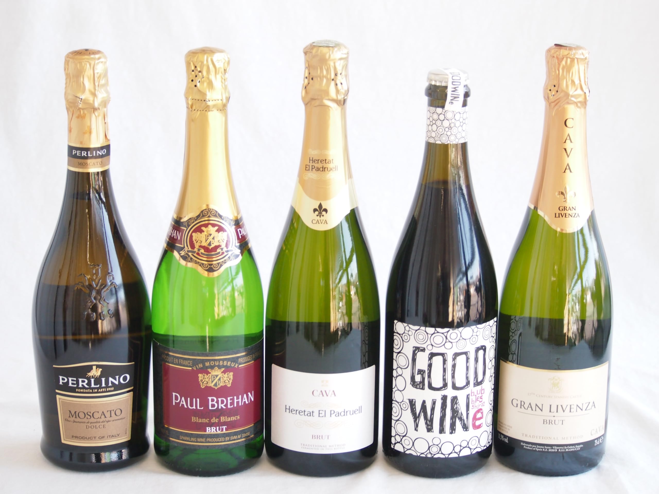 Amazon.co.jp: ワインセット 世界のスパークリングワイン飲み比べ5本