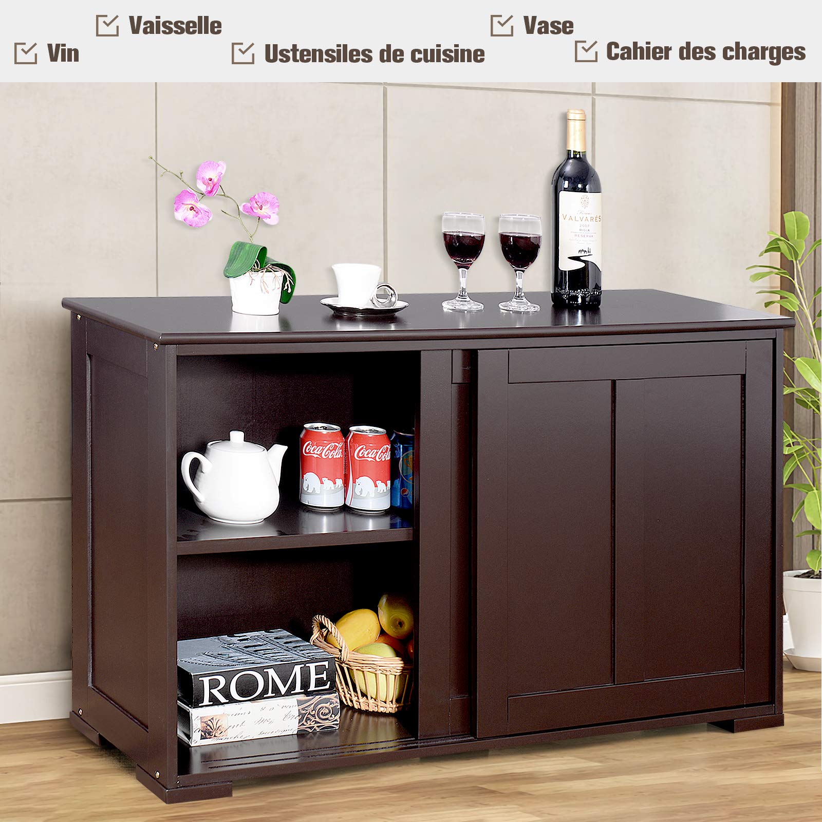 Meuble Bas, Meuble De Rangement 2 Portes Coloris Chêne, Pin Andersen Longueur 99 5 X Profondeur 45 X Hauteur 90 50 Cm