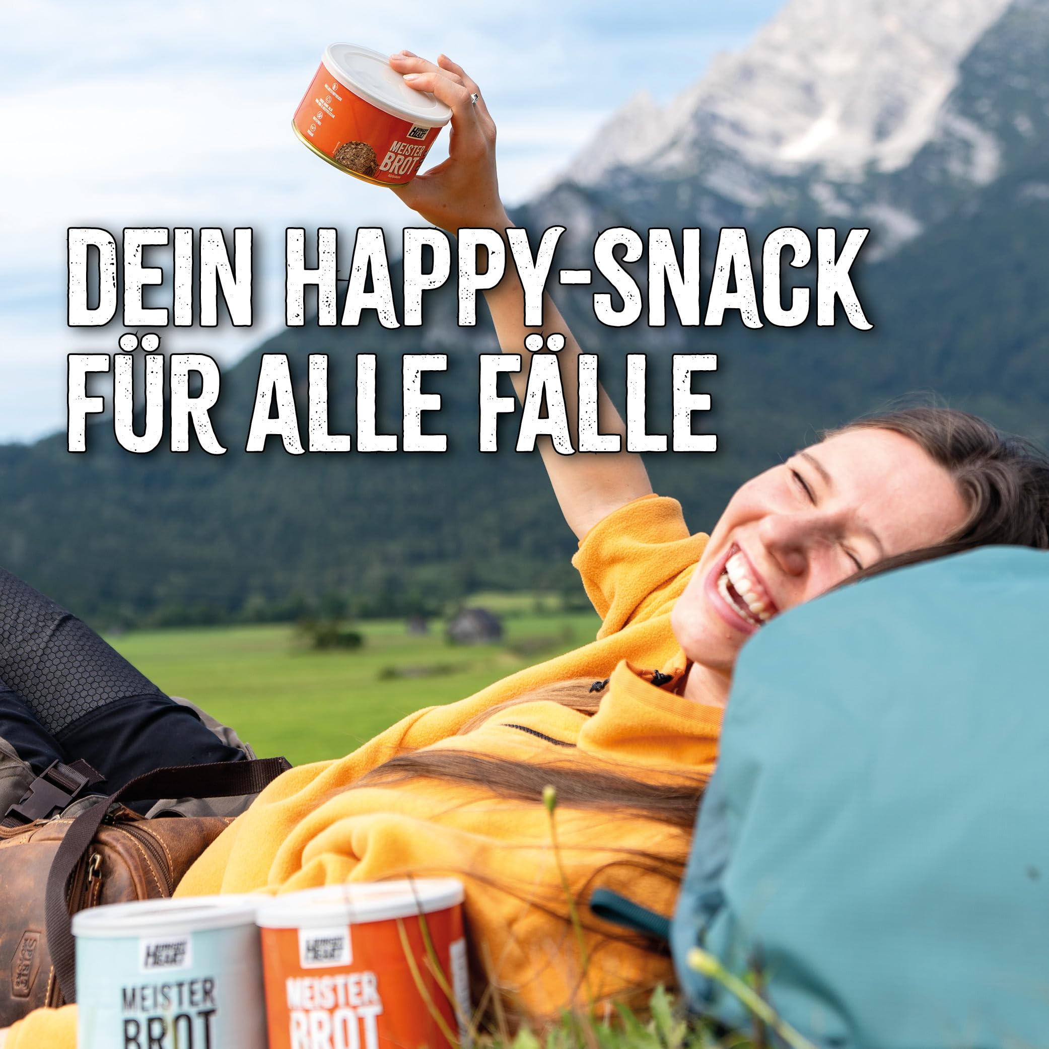 Notfall Hamster Kauf Brot Reserve - Frisches Kürbiskernbrot 1 x 480gr & Frisches Roggenbrot 1 x 300gr | Glutenfreies Toast Brot mit 100% Natürlichen Zutaten | 4 Jahre haltbar | Snack Dosenbrot