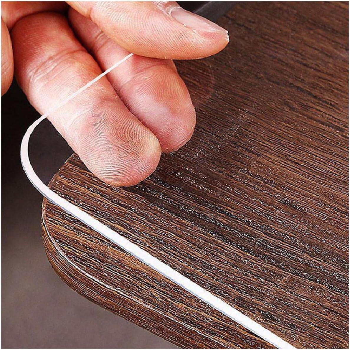 Custom Size Table Protector PVC Clear Table Cover Transparent Waterproof Desk Pad Mat 1mm/1.5mm/2mm/3mm Thick for Kitchen Wooden Table (Size : Rectangle)