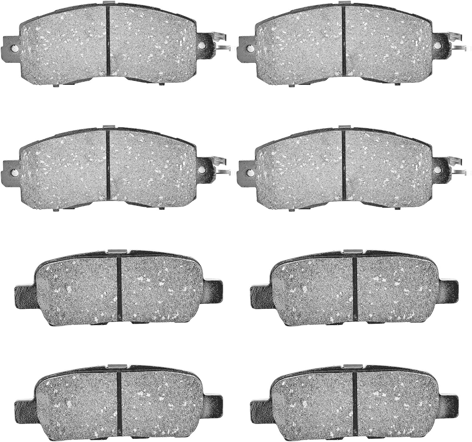 JLEO Front Rear Ceramic Brake Pads D905 D1650 for 2013-2023 Nissan Altima, for 2014-2017 Nissan Leaf 8pcs
