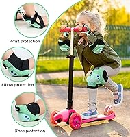 Vista 2 de BOSONER Rodilleras/Coderas/Muñequeras para Niños/Jóvenes de 3-15 Años, Conjunto de Equipo Protector Infantil para Patines, Ciclismo, Bicicleta BMX