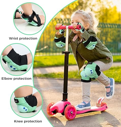 Miniatura 2 de BOSONER RodillerasCoderasMuñequeras para NiñosJóvenes de 3-15 Años, Conjunto de Equipo Protector Infantil para Patines, Ciclismo, Bicicleta BMX,