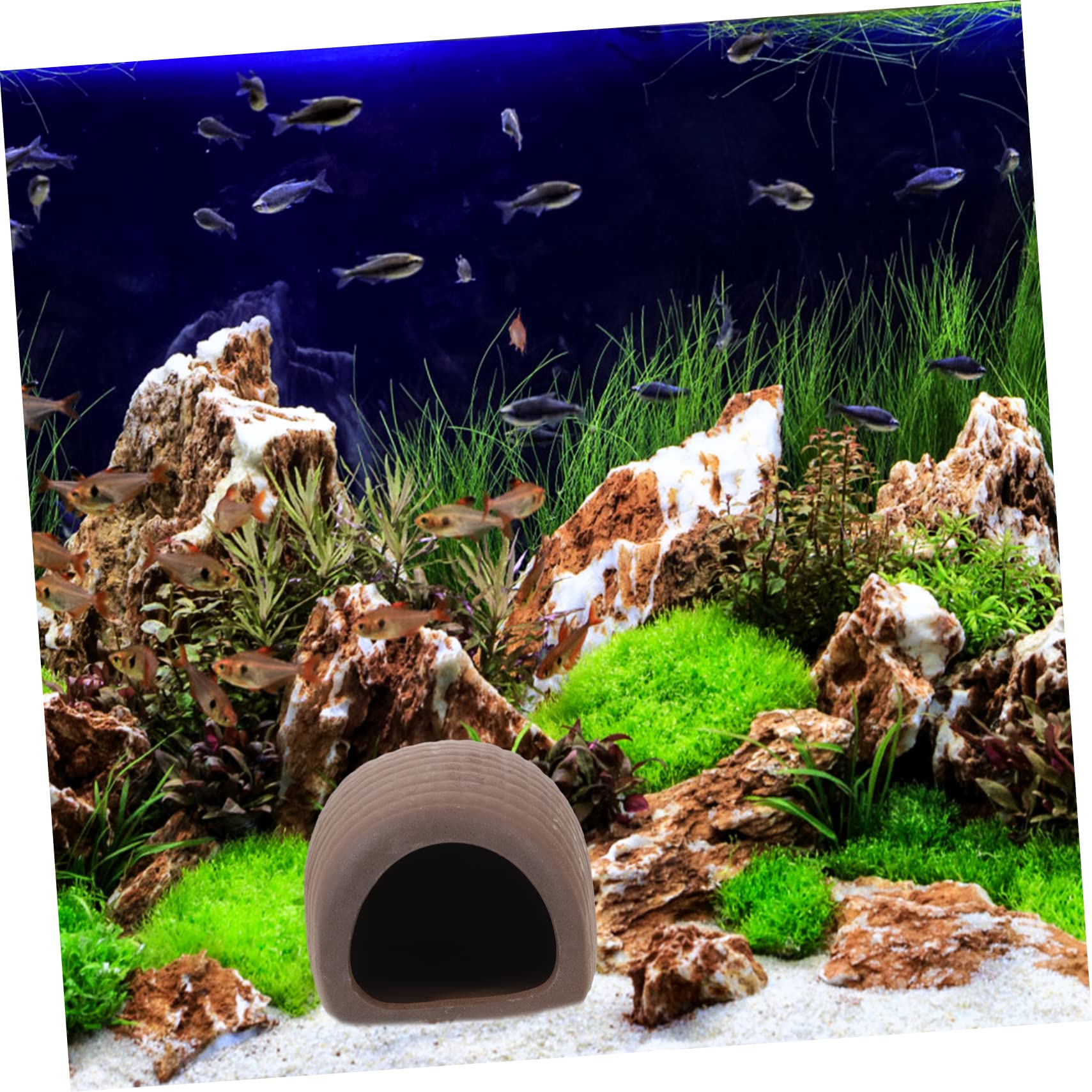 Sosoport 3 Sätze Aquarienfische Aus Keramik Fische Züchten Aquarium Versteck Aquariumzubehör Fischzucht Aquarium Zubehör Garnelenzuchthöhle Netz Panzerversteck Zarte Fischhöhle 2 Stück * 3