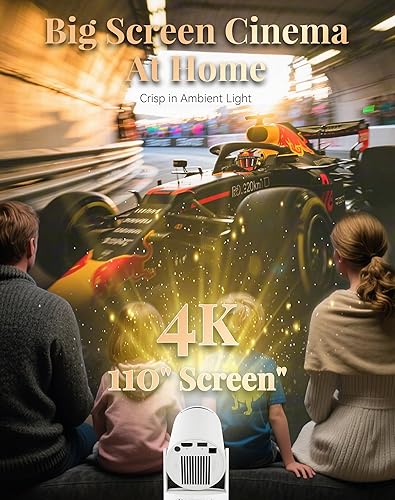 Miniatura 4 de Proyector Nooks - Proyector de lectura con WiFi y Bluetooth, fabricado por Nooks, proyector portátil 4K Keystone automático, giratorio, cine en casa