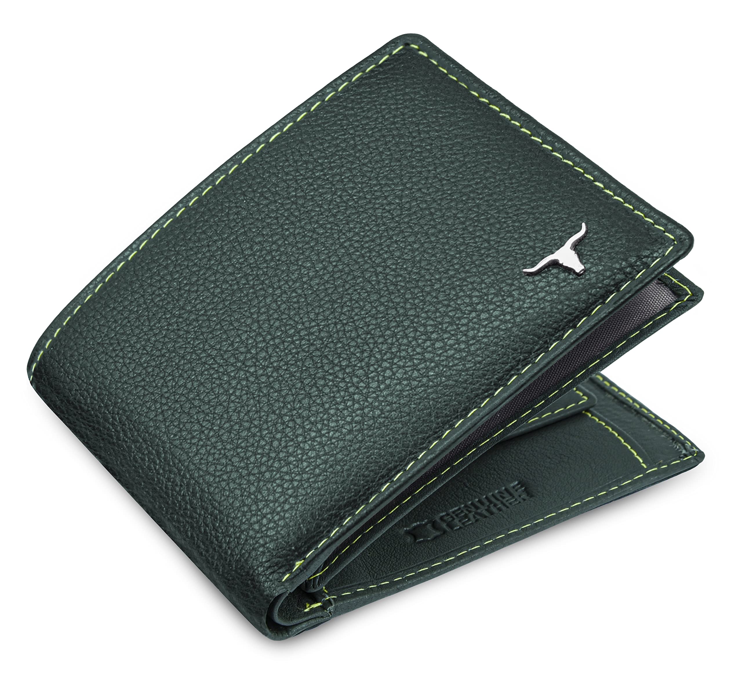 URBAN FOREST Charlie Green Leather Wallet for Men