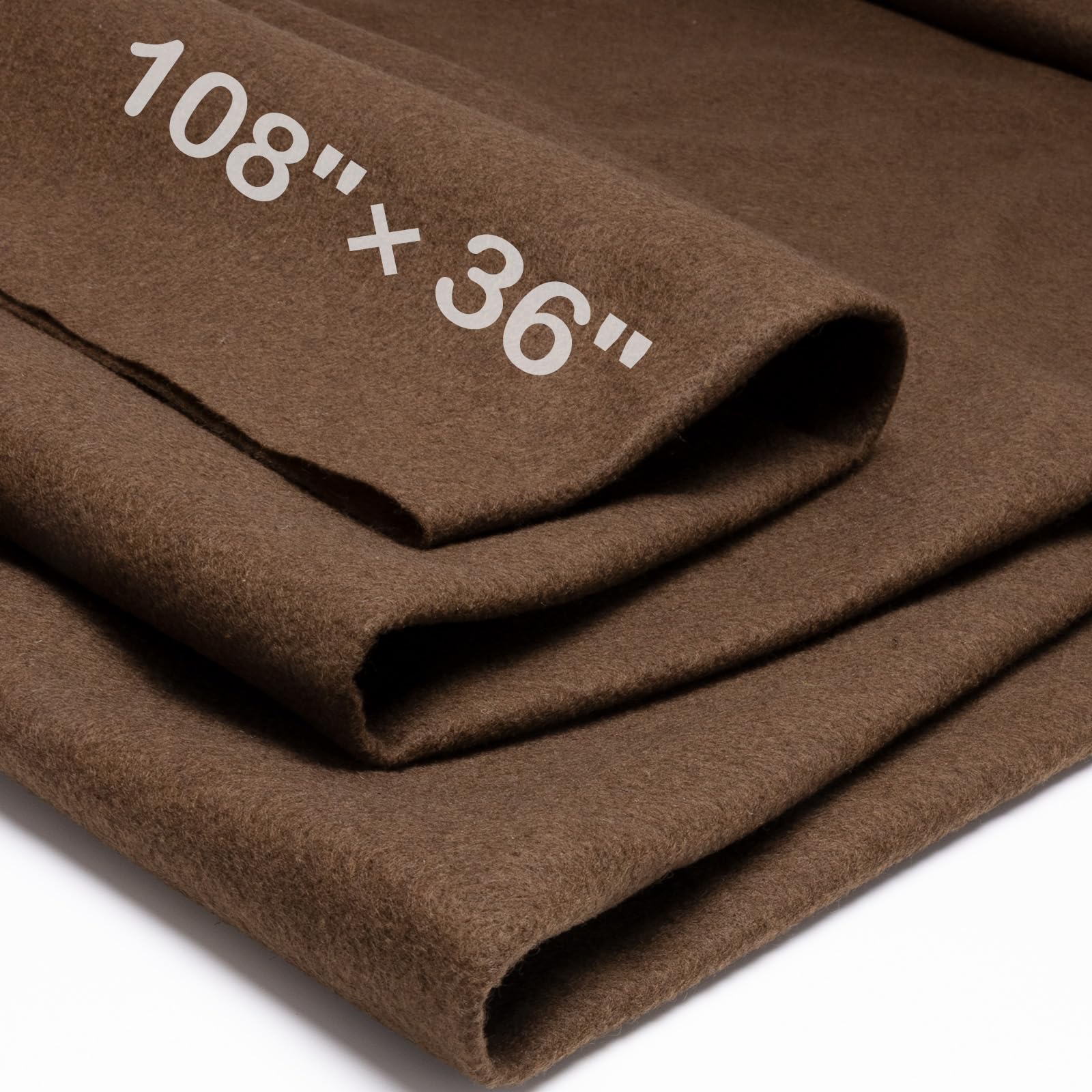 XSEINO Moss Green Large Felt Fabric 108" X 36 "(3 Square Yards), 1.4 mm Thick Soft Felt Fabric Sheet for Crafts, Green Series Colors Soft Nonwoven Fabric, Fit for Decoration, Sewing, DIY Crafts — view 34