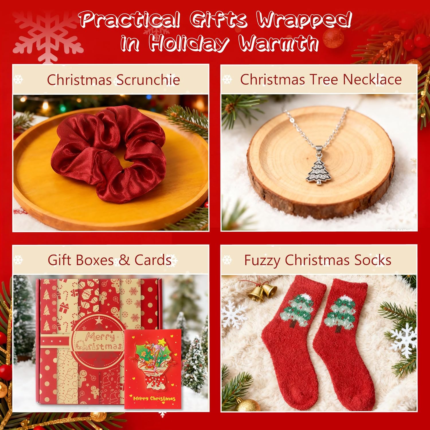 Christmas Gifts for Women, 2025 Christmas Gift Ideas, Xmas Gifts for Mom Teacher Coworkers Girlfriend Wife Sister Nurse, Merry Holiday Gifts Basket Set & Secret Santa Box Set - Image 6