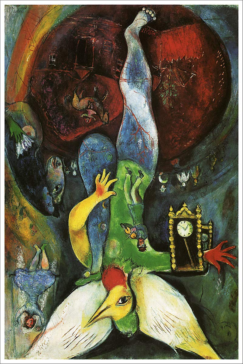 Marc Chagall シャガール　女軽業師　Woman Juggler Woman Juggler 1960 by Marc Chagall | J D Smith Fine Art