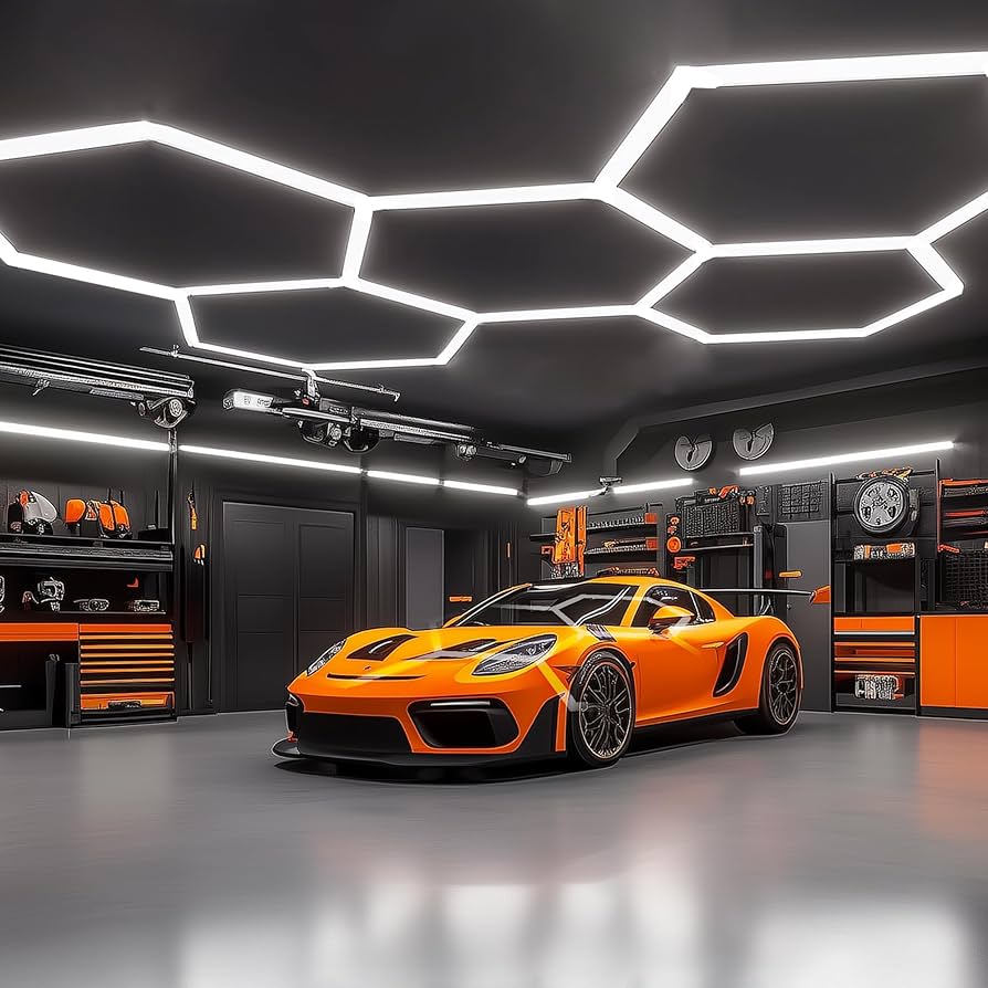 Amazon.com: SLARY LED Hexagon Garage Lights, 24 Pack Car Garage