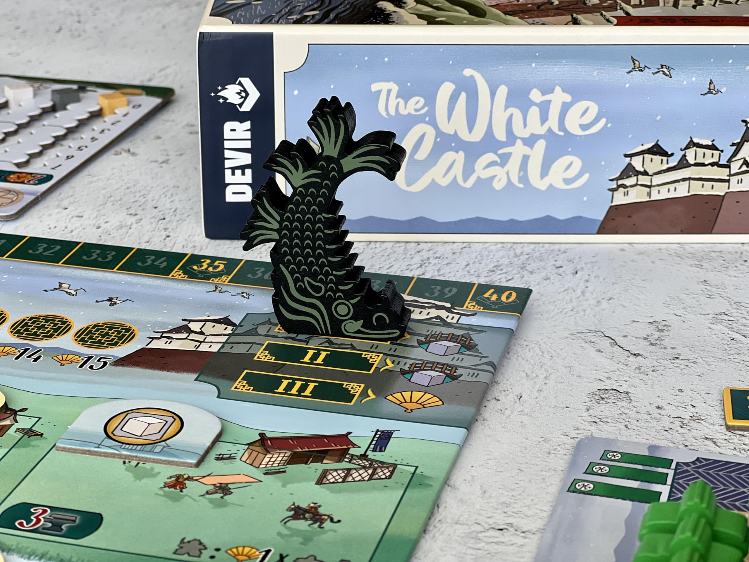 Devir - The White Castle, Juego de Mesa de Estrategia, Temática Japonesa, Juego Solitario, a Partir de +12 (BGWCML)