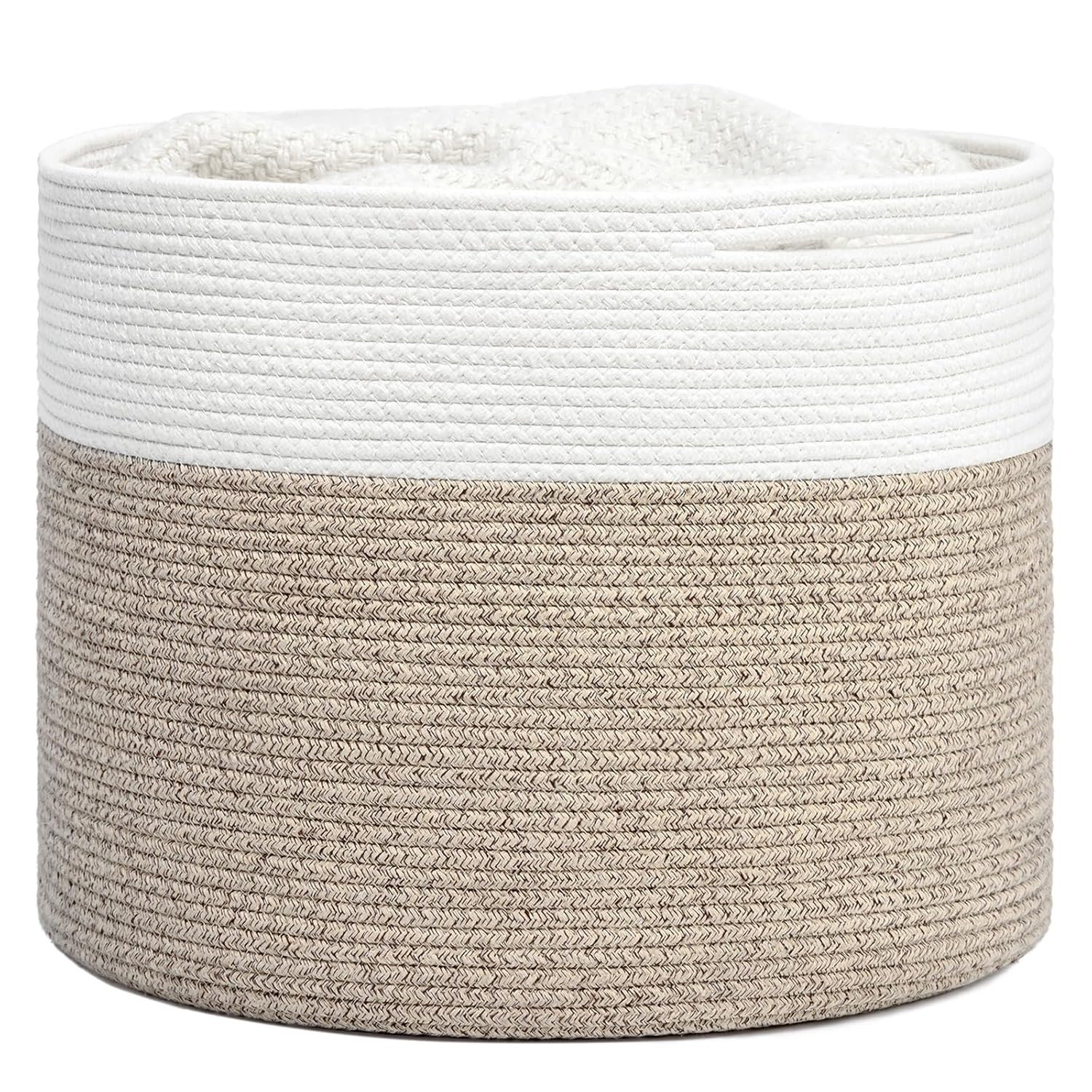 Goodpick Woven Rope Basket 15.8 x 13.8 inches, Toy Storage