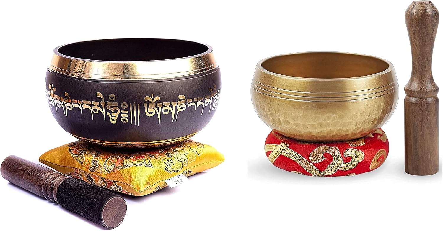 Conjunto de Cuencos Tibetanos Dúo para Meditación
