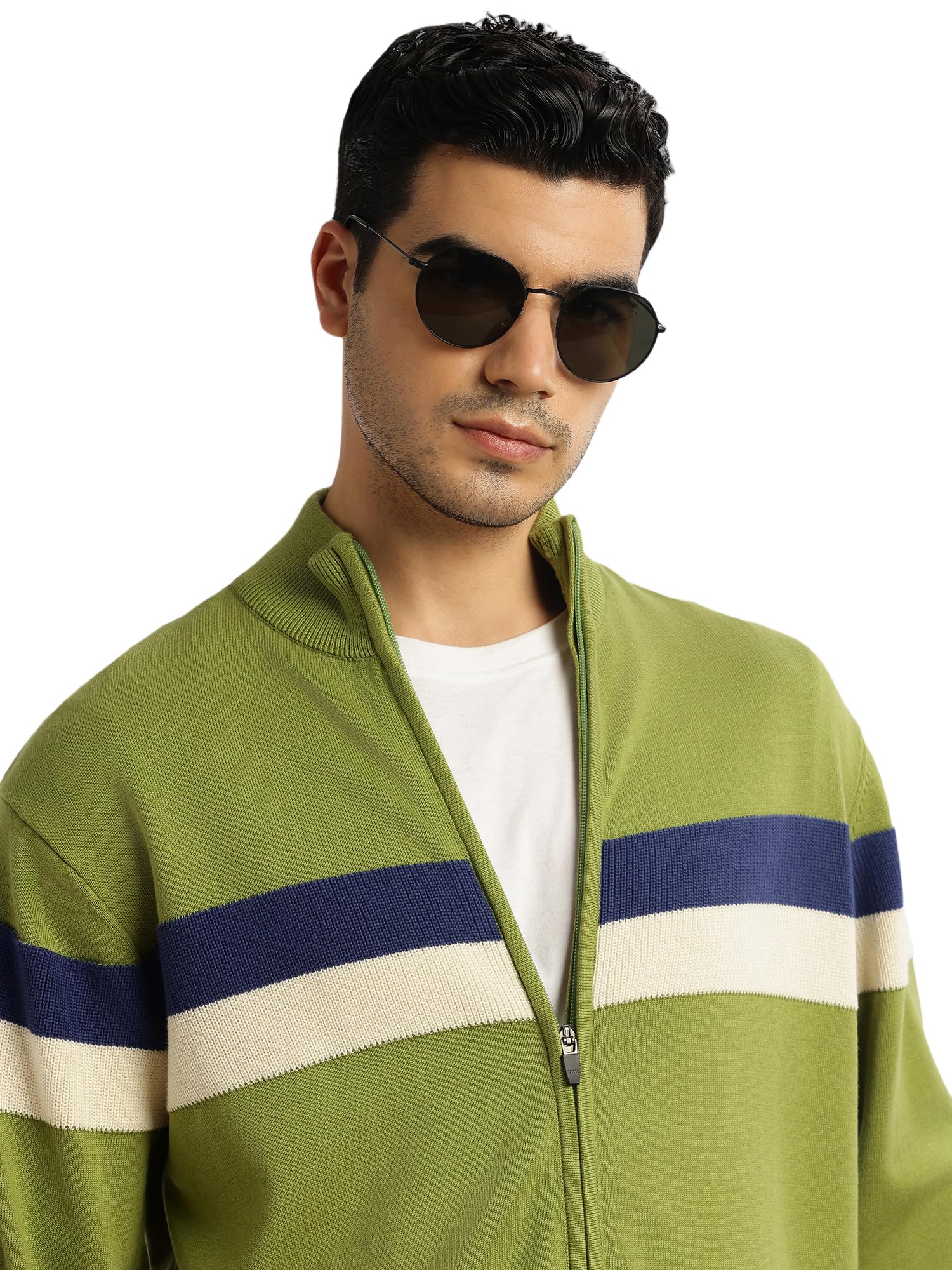 thomas scott Men's | Regular Fit | Long Sleeves | High Neck | Self Design | 100% Cotton | Knitted | Sweatshirt-picture-37