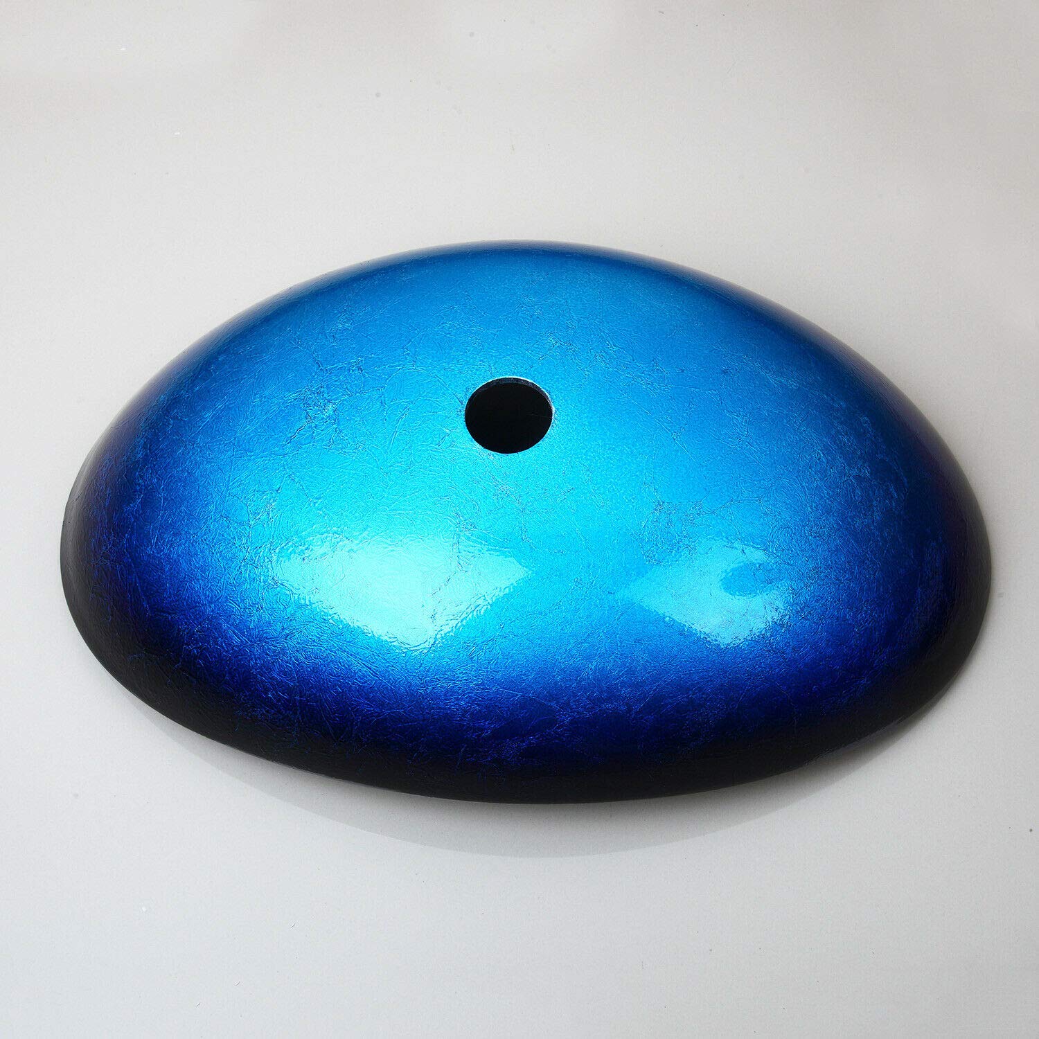 Owalna umywalka nablatowa z kranem, do garderoby, umywalki łazienkowej, szklana, dł. 56 x szer. 35 x wys. 16 cm, szkło hartowane, umywalka, blat roboczy