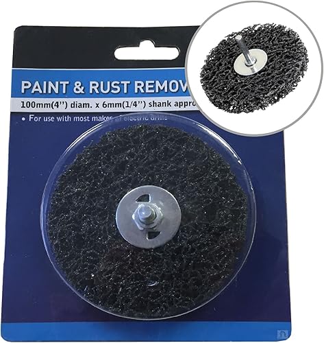 Removedor de pintura y óxido de 39in para taladro con vástago de 3937in x 0236in