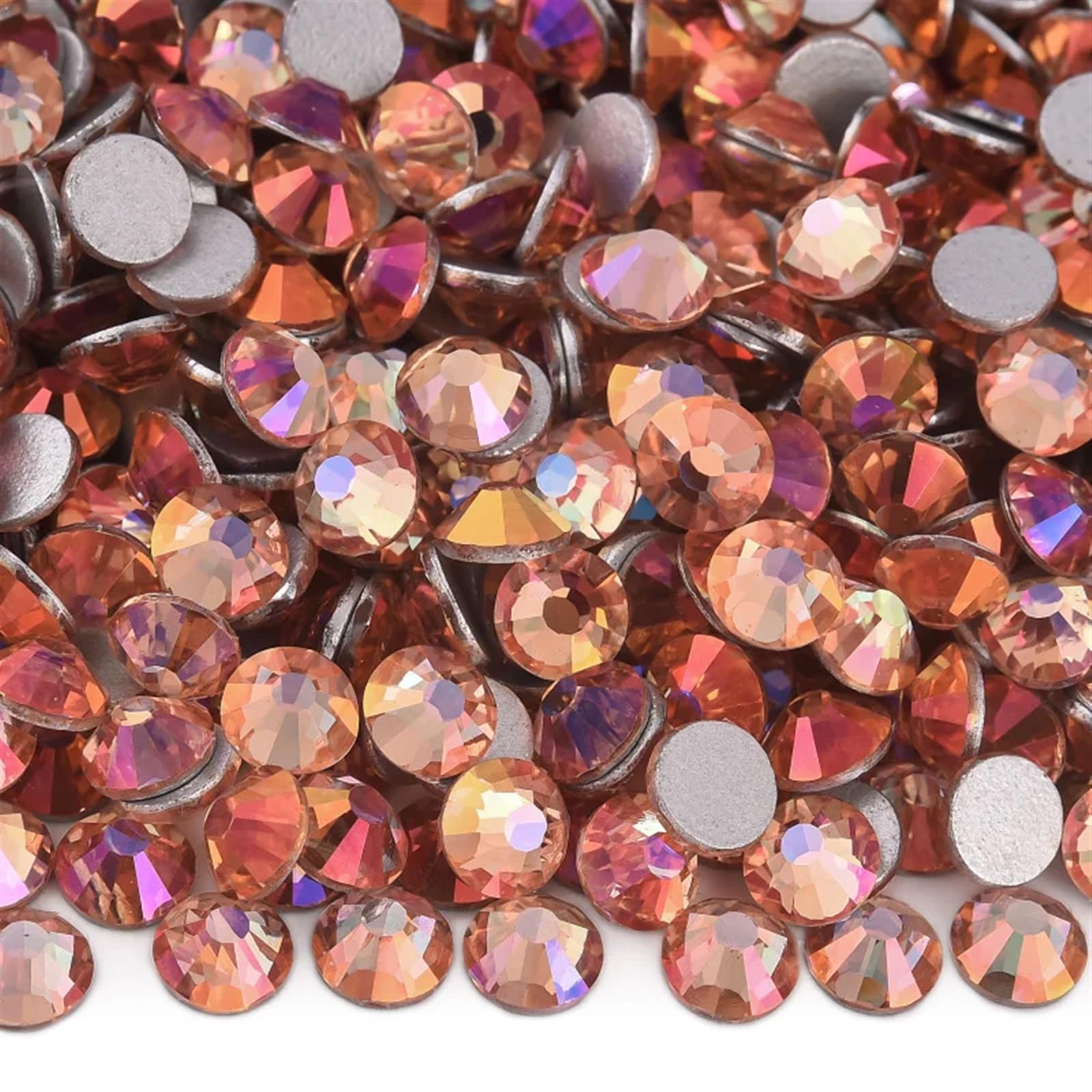 Flatback Kristall Strasssteine, Strasssteine zurüc 14000 Stück Hotfix-Strasssteine ​​SS3–SS34, glitzernd, nicht Hotfix-Strasssteine, Edelsteine, Glas, flache Rückseite, Diamant for Nagelkunst, Nagel-C