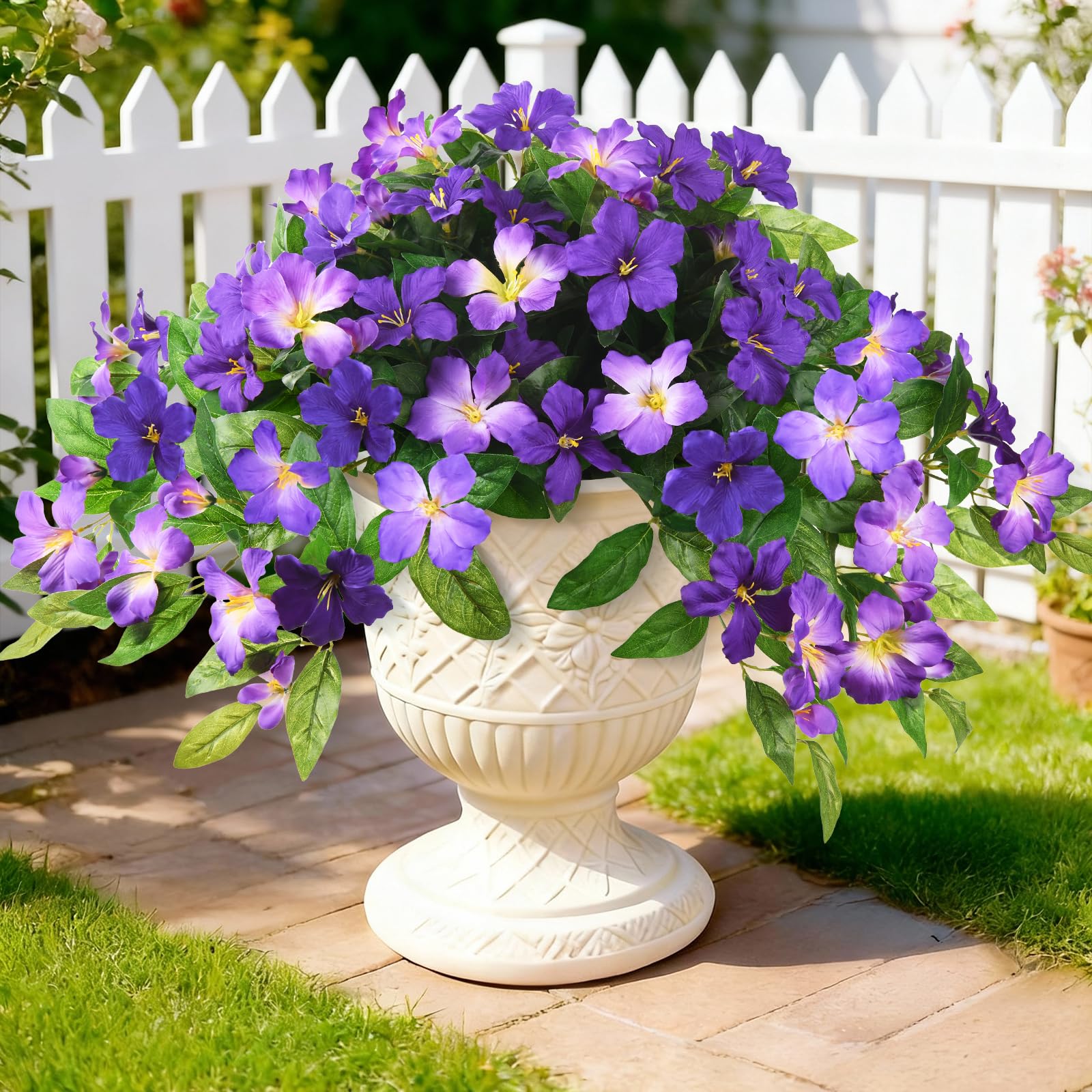 Amazon.com: Homsunny Artificial Fake Flowers Plants Outdoor, 2PCS