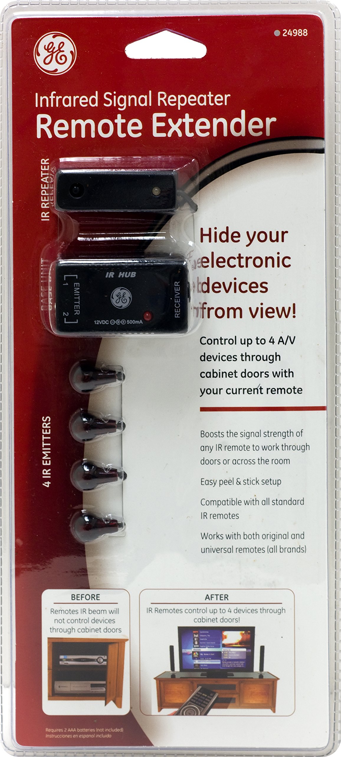 GE 24988 Ripetitore di segnale a infrarossi Remote Extender