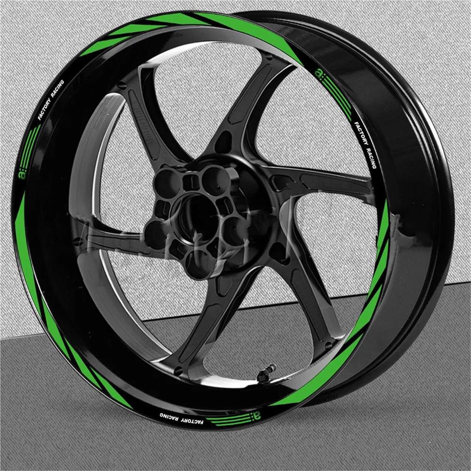 Motorcycle Wheel Sticker for Aprilia V4 for Tuono 1100 RSV4 RS150/250/660 Motorcycle Wheel Sticker 17 Inch Rim Stripe Decal Accessori(17 Inch 007)