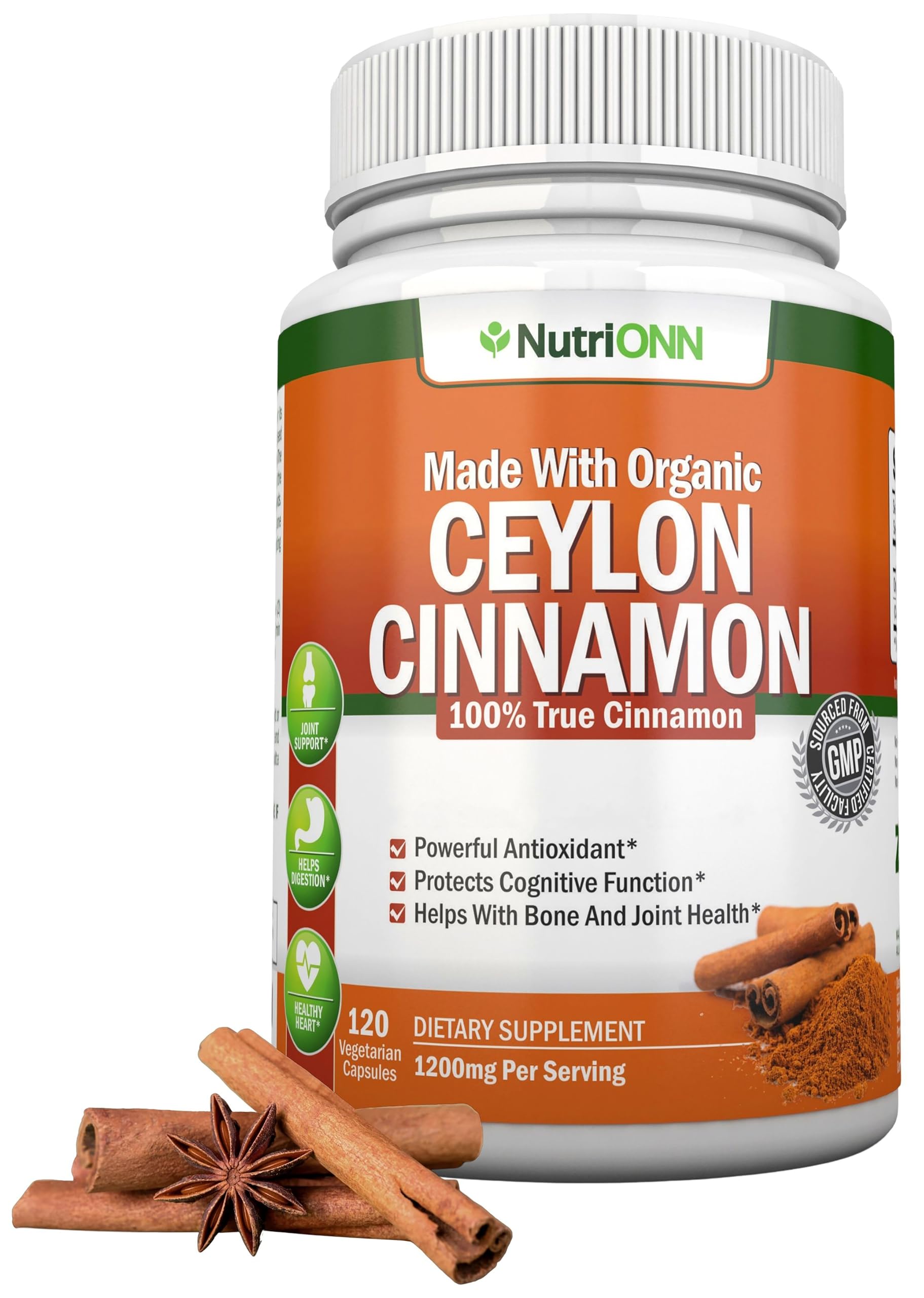 NutriONN Organic Ceylon Cinnamon