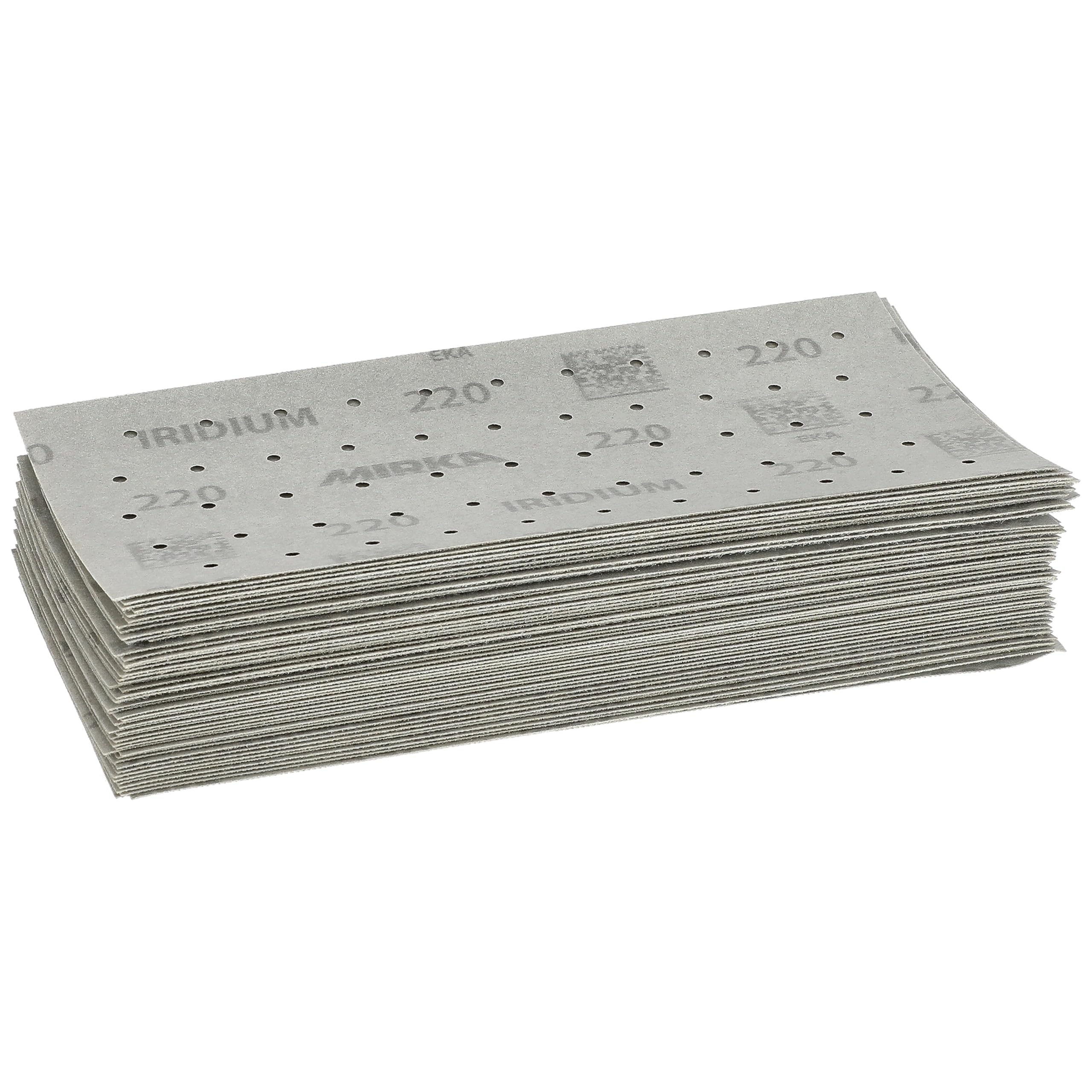 Mirka papier ścierny Iridium 115x230 mm 55 otworów rzep | Mirka Iridium papier ścierny 220 do lakieru szpachli podkładu drewna stali materiałów mineralnych plastiku