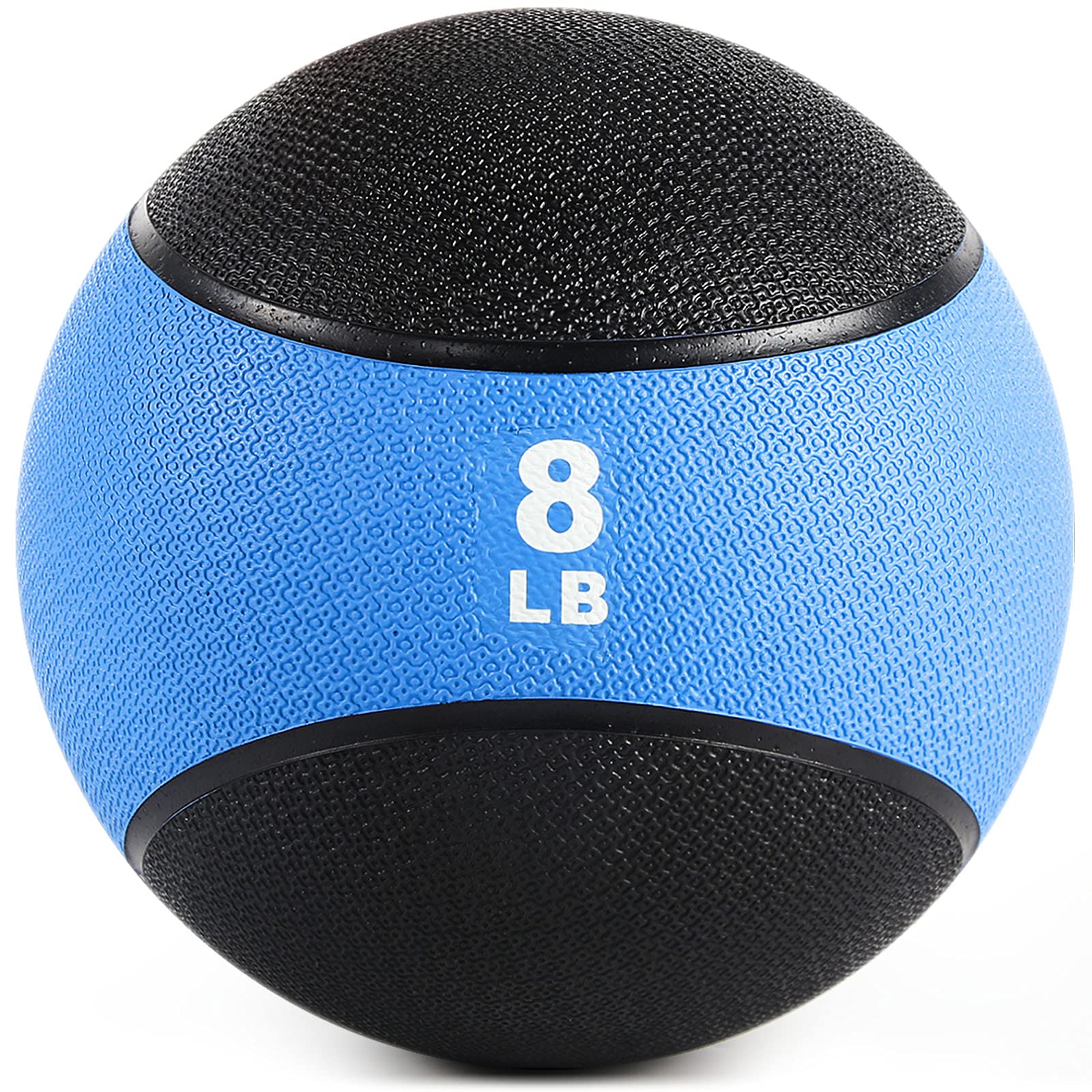 RitFit Weighted Medicine Ball - Non-Slip Rubber Shell & Dual Texture Grip - Workout Exercise Ball for Core Strength, Balance Training, Coordination
