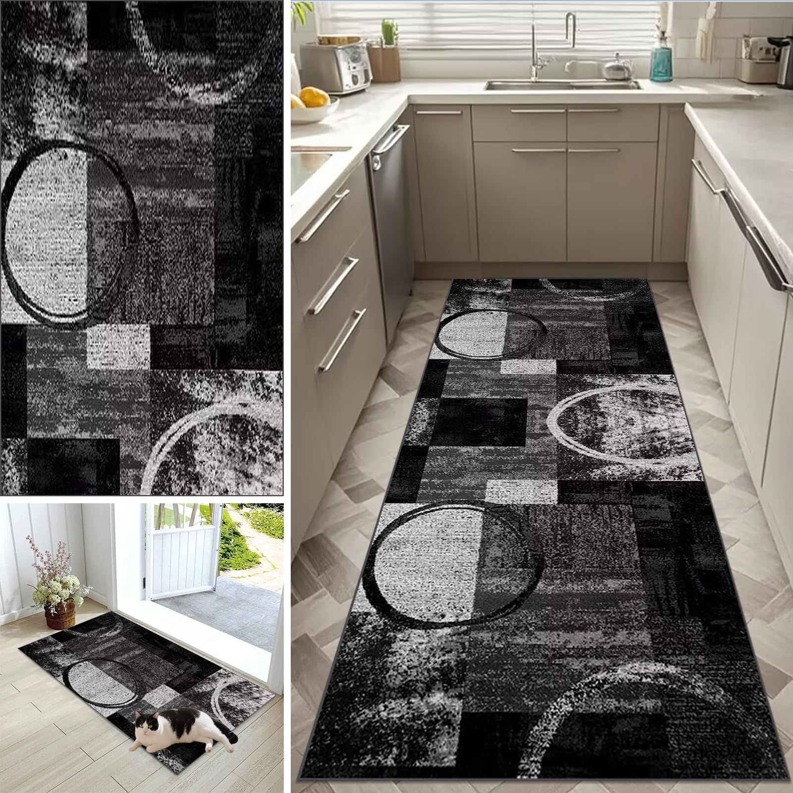 Tapis entree interieur lavable de 5m pour sublimer le couloir de maison