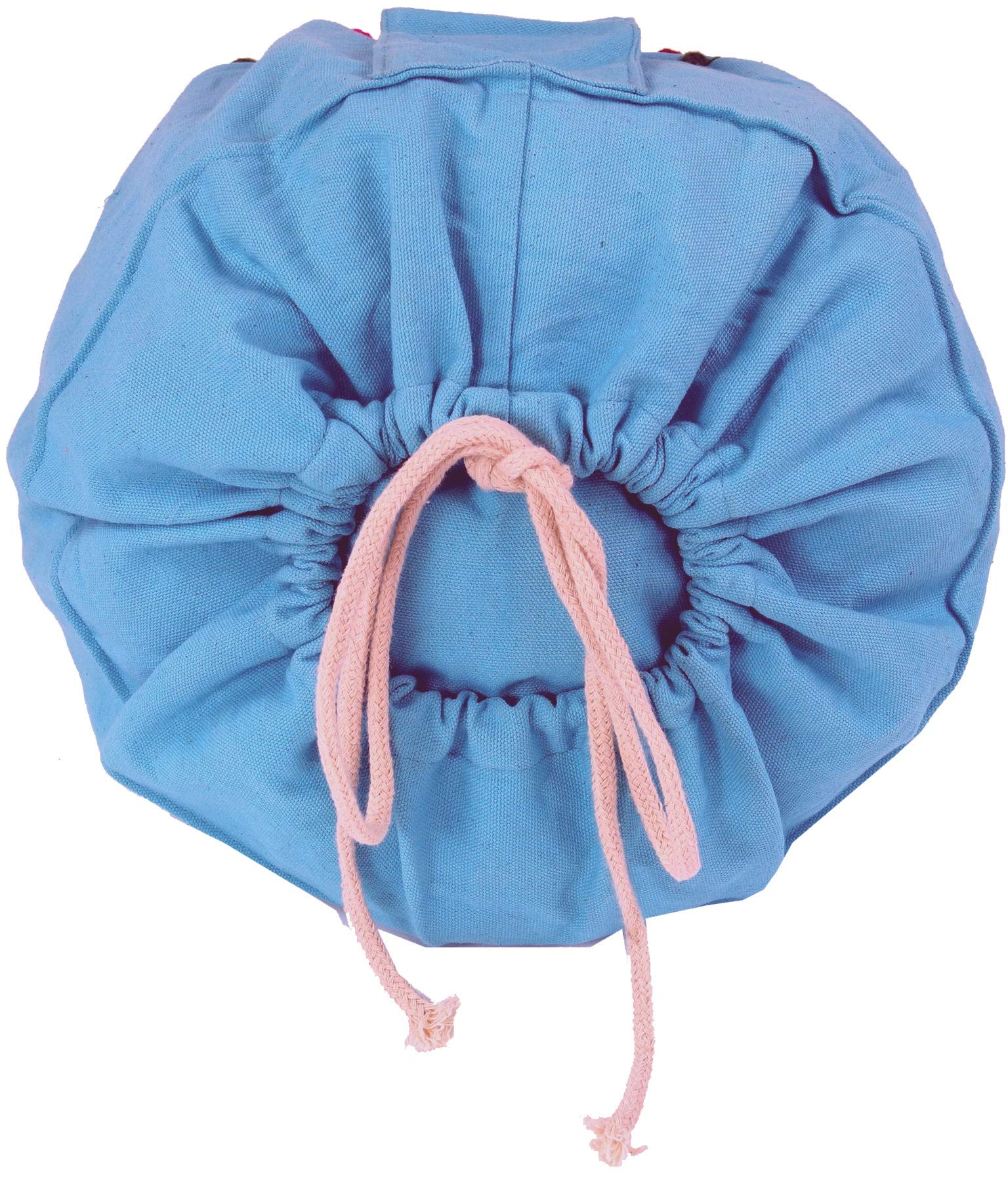 Cuscino Meditazione In Cotone Con Ripieno Di Farro - Ricamato A Mano | 29x29x15cm | Per Yoga E Relax - Foto 8