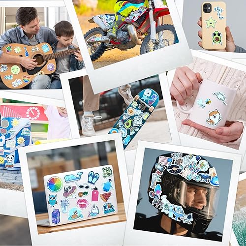 Miniatura 5 de Lindas calcomanías de 200 piezas de calcomanías estéticas Kawaii para niños, adolescentes y adultos, calcomanías de vinilo impermeables, calcomanías