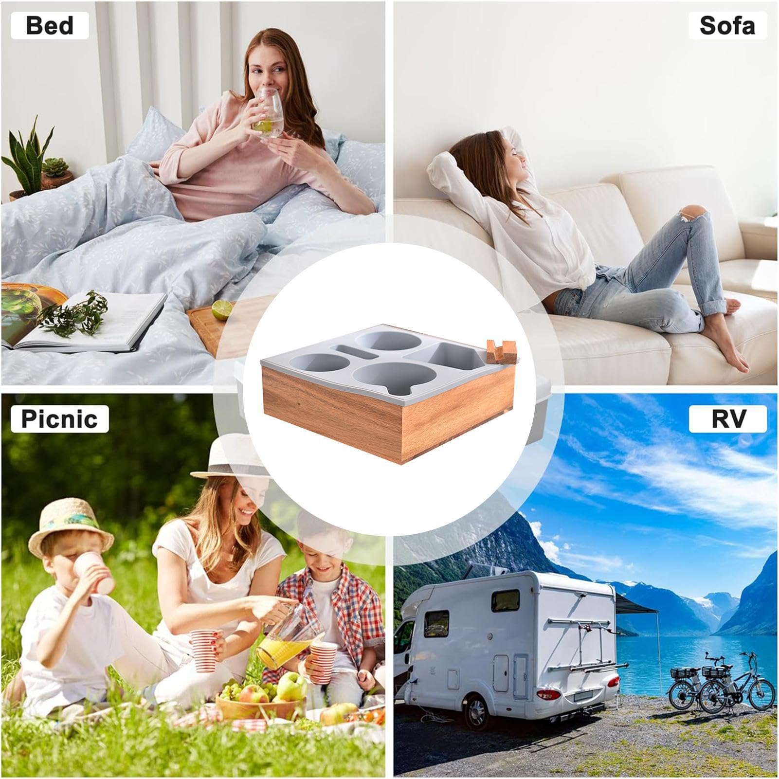 Générique Snackhalter für Sofa, Getränkehalter, Sofa, abnehmbar, leicht