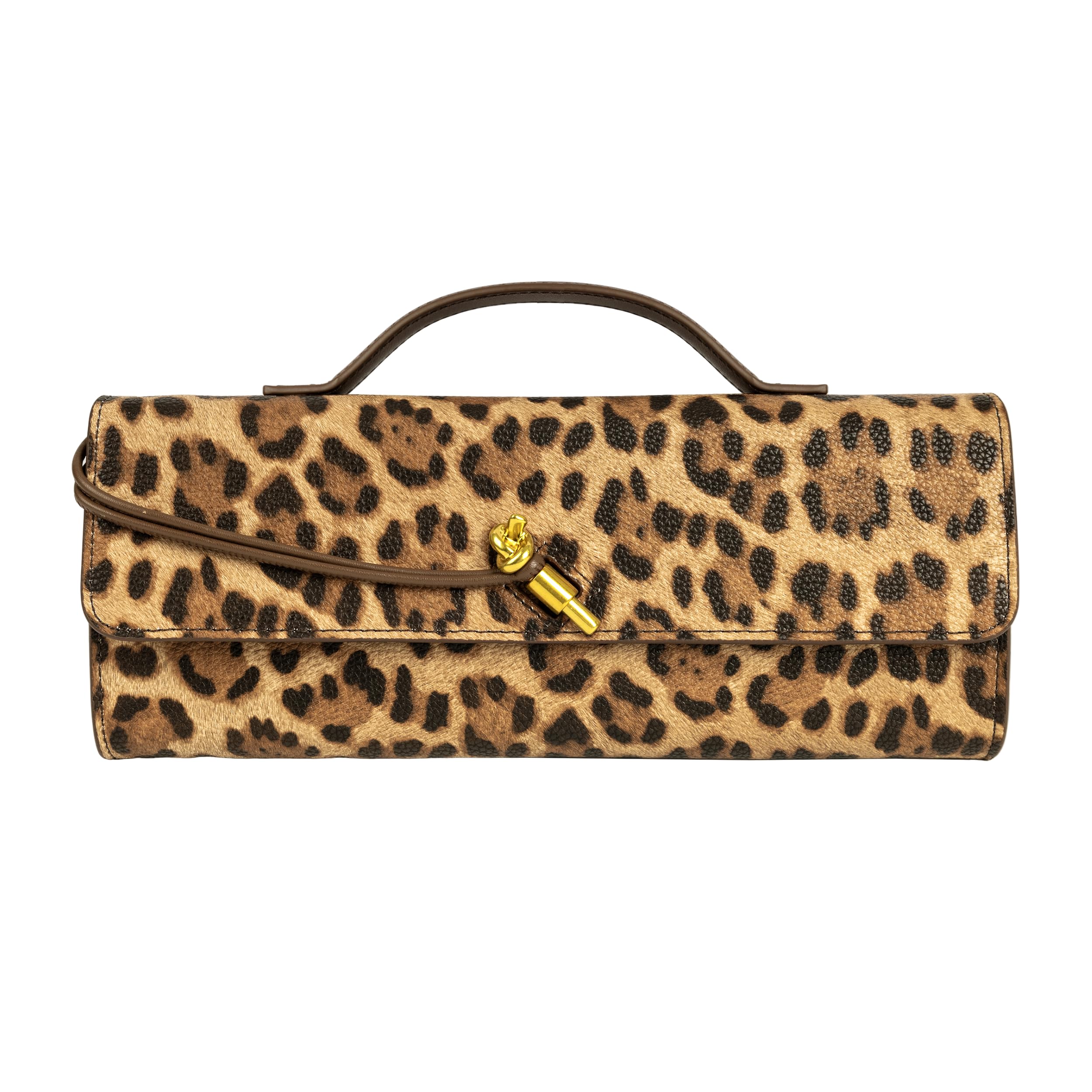 Joryin Woven Purse Evening Clutch with Animal Print