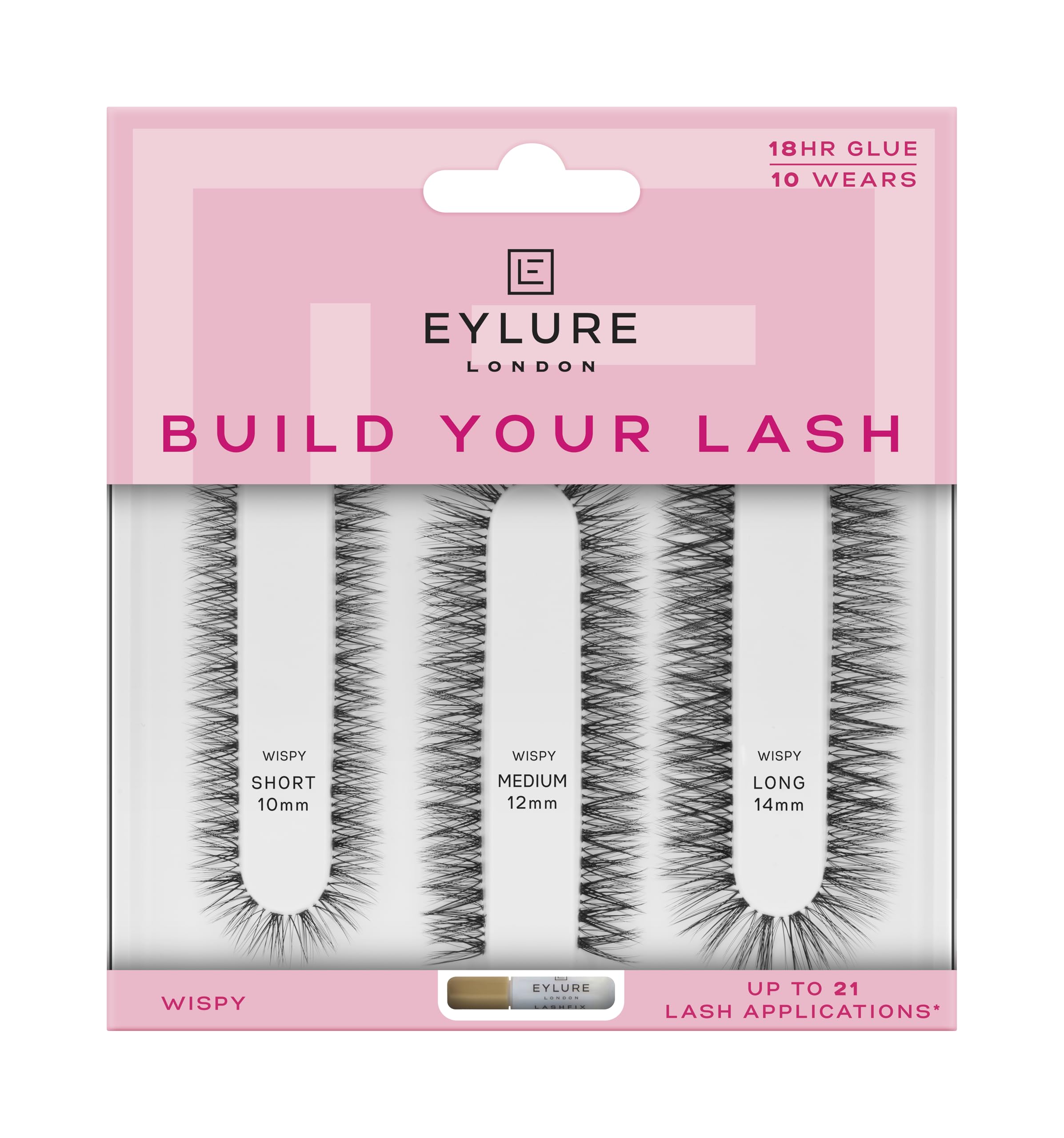 Eylure Ribbon Lashes Kit, Black, 1 pair (Pack of 1)