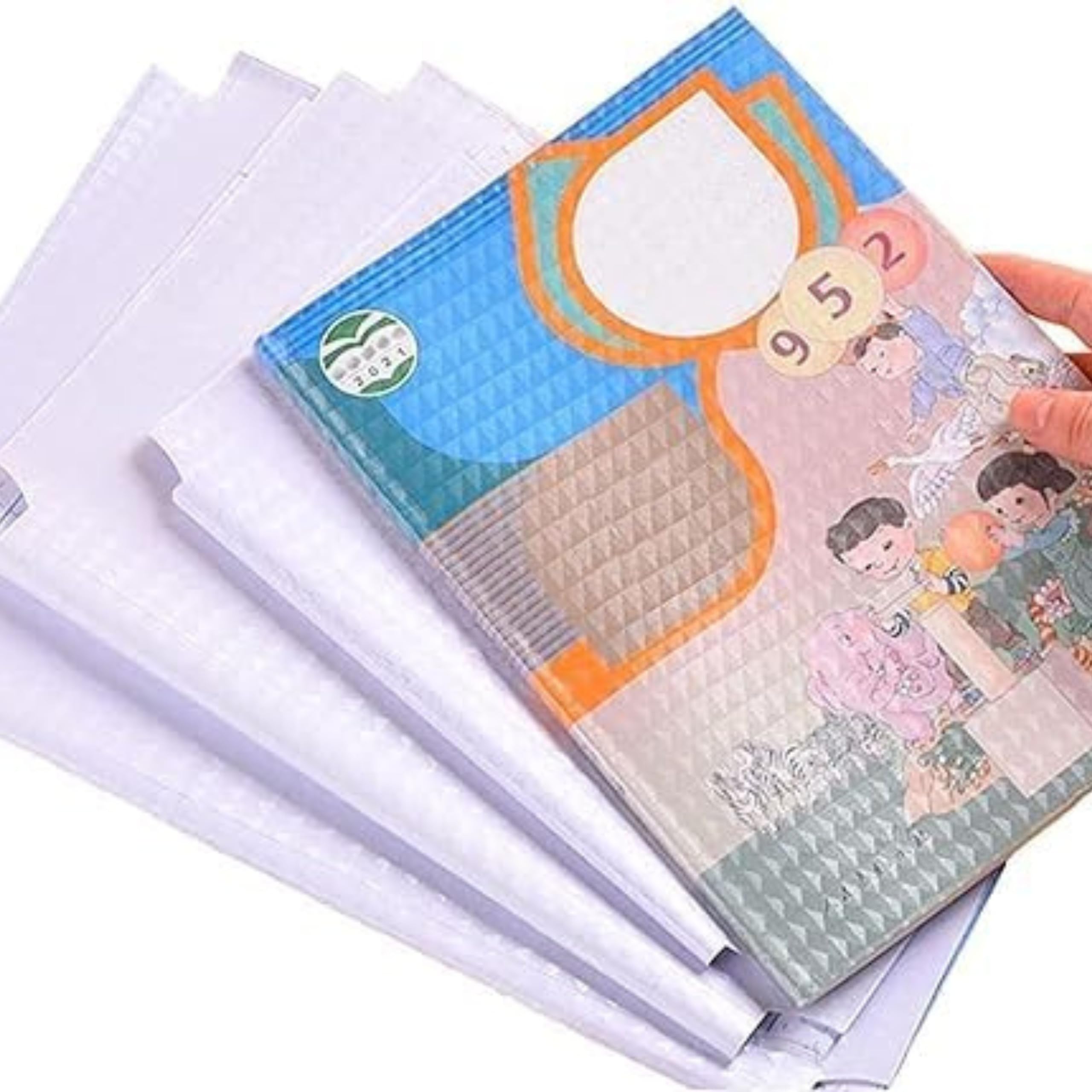 DISHIV [30 Pcs-3 Different sizes-10 Each] Transparent Paper Sticker Book Cover Film Clear Matte for Craft 30Pc,Waterproof School Textbook Protective Case Cover Can Be Cut Self-Adhesive A4 Cover Paper