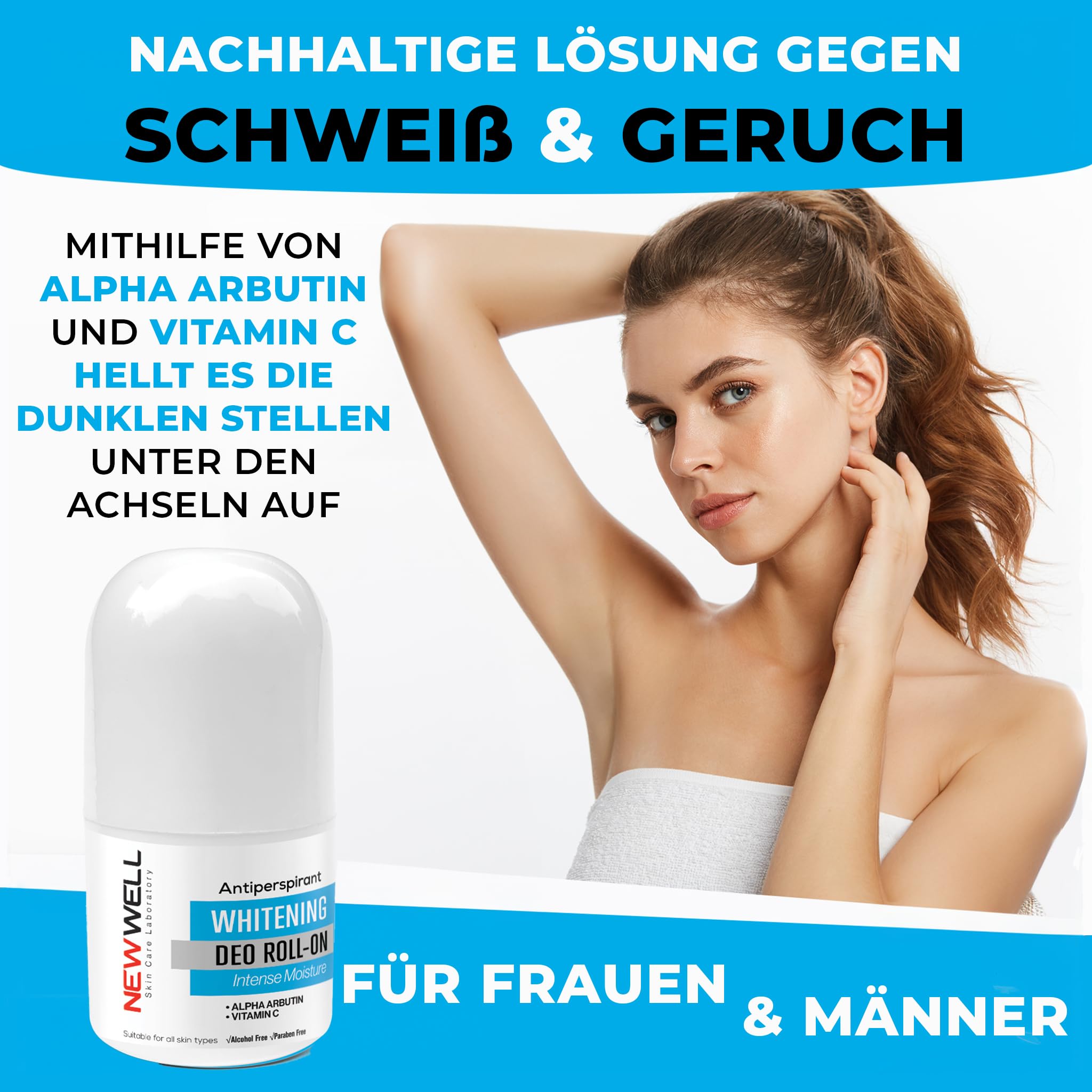 New Well Ter Önleyici Beyazlatıcı Roll-On 50 Ml, T995