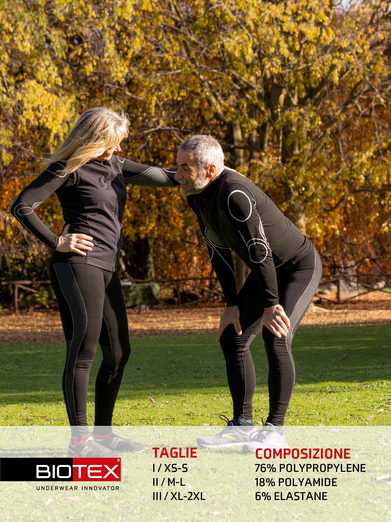 BIOTEX Calzamaglia Smart Compression Termica Unisex, Compressione Intelligente, Ideale per Sport Outdoor Invernali