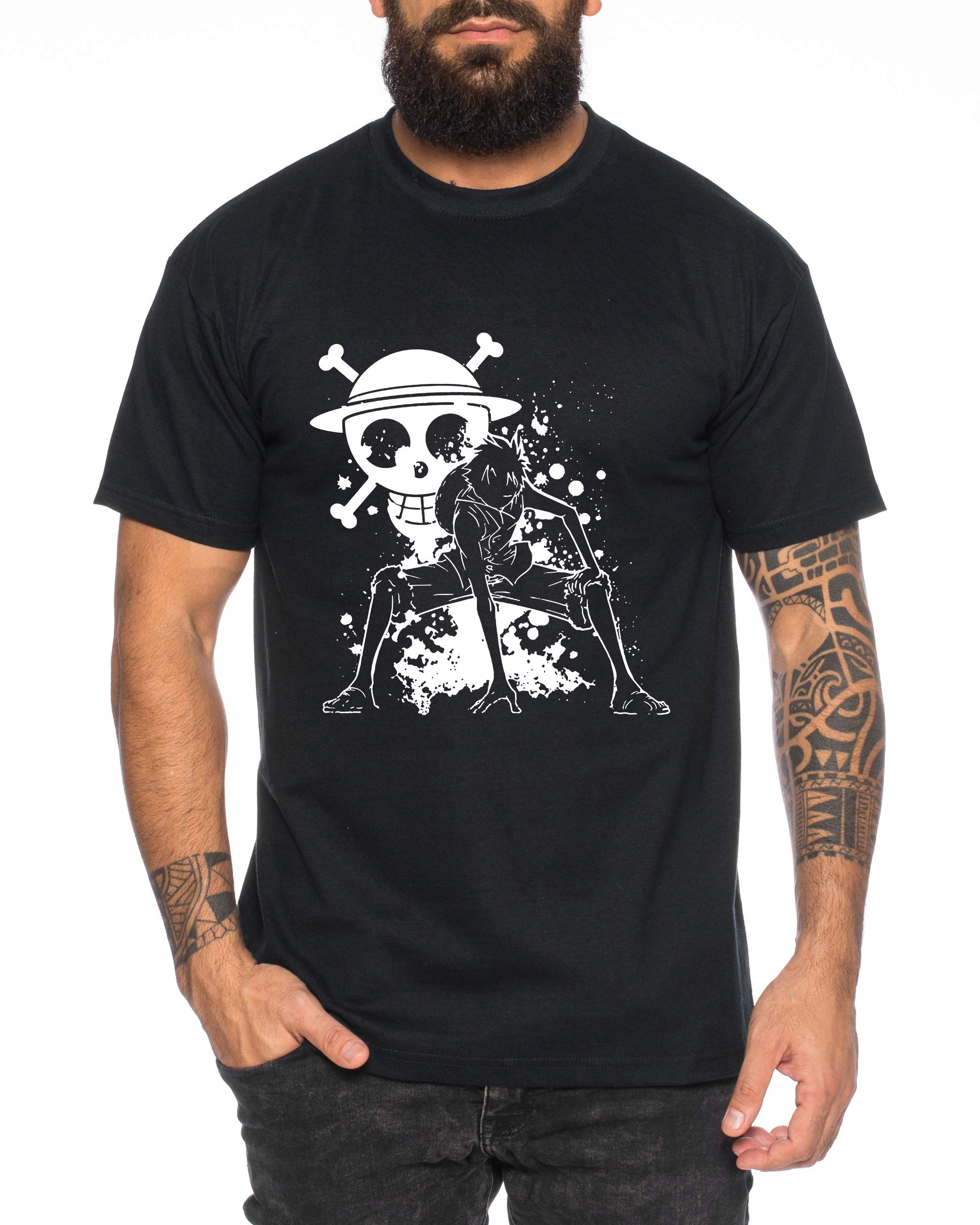 Ruffy Angry Gear Zoro One Manga Maglietta 2 Luffy da Uomo Anime Piece